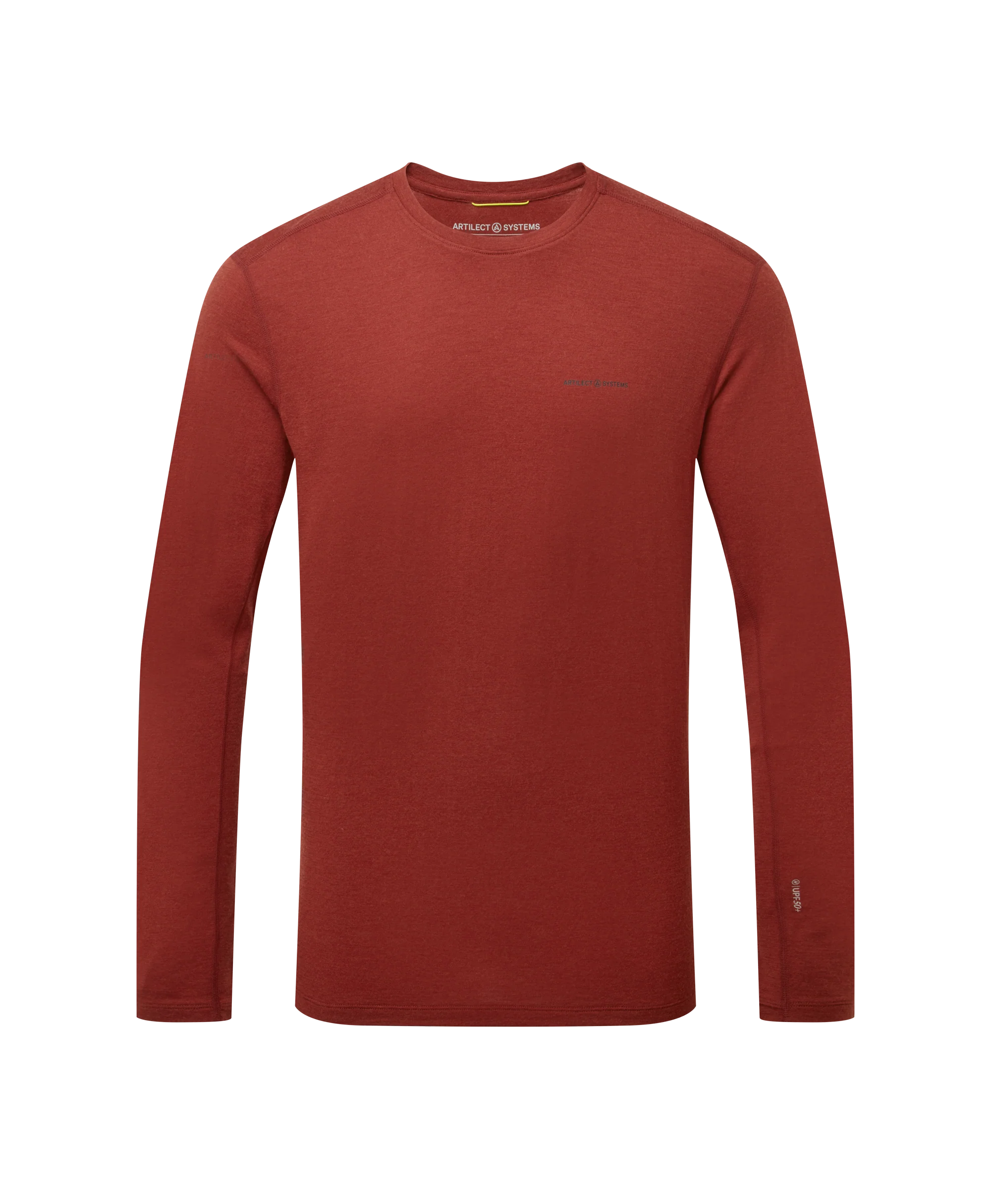 Mens Exposure Long Sleeve Tee - Fired Brick