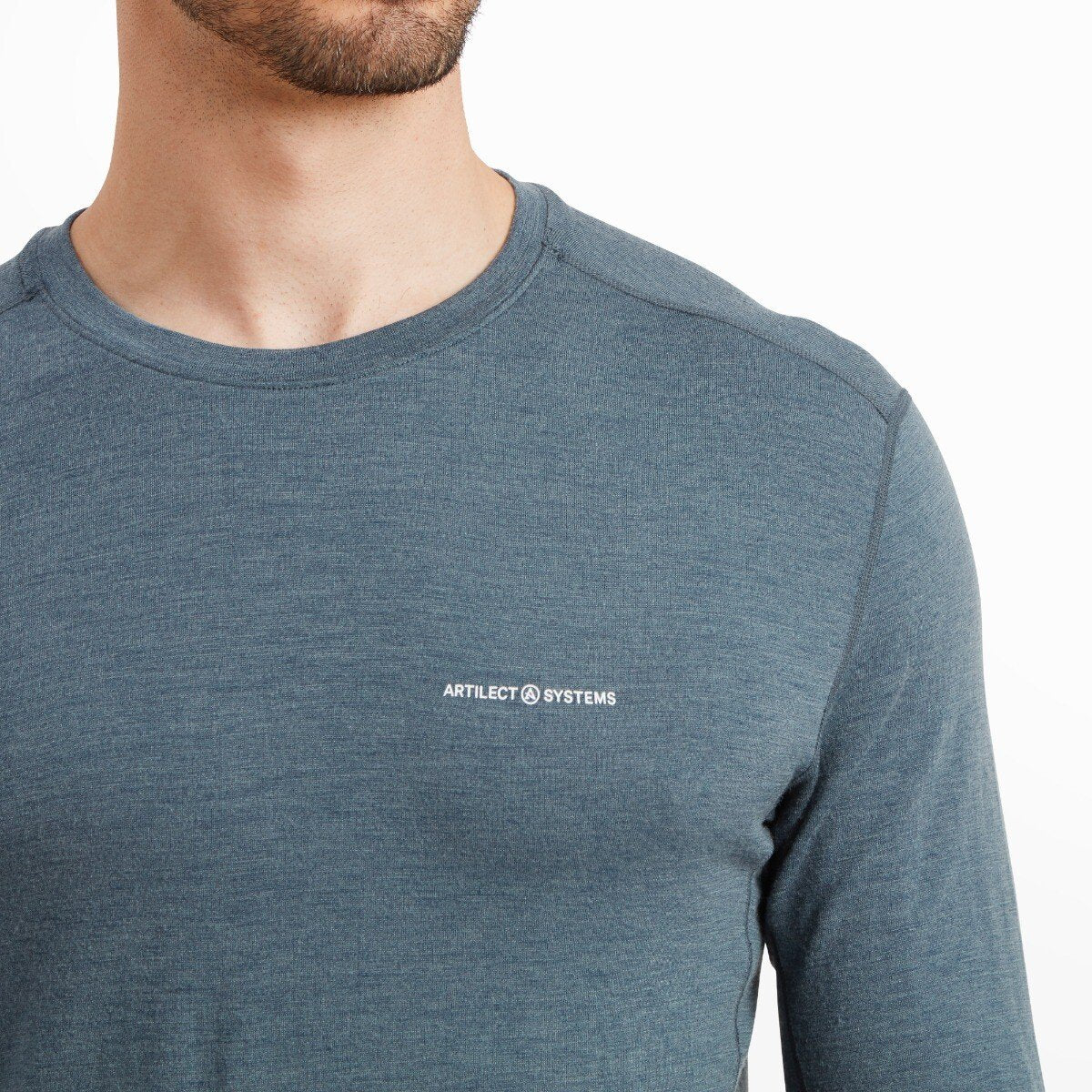 Mens Exposure Long Sleeve Tee - Dark Slate