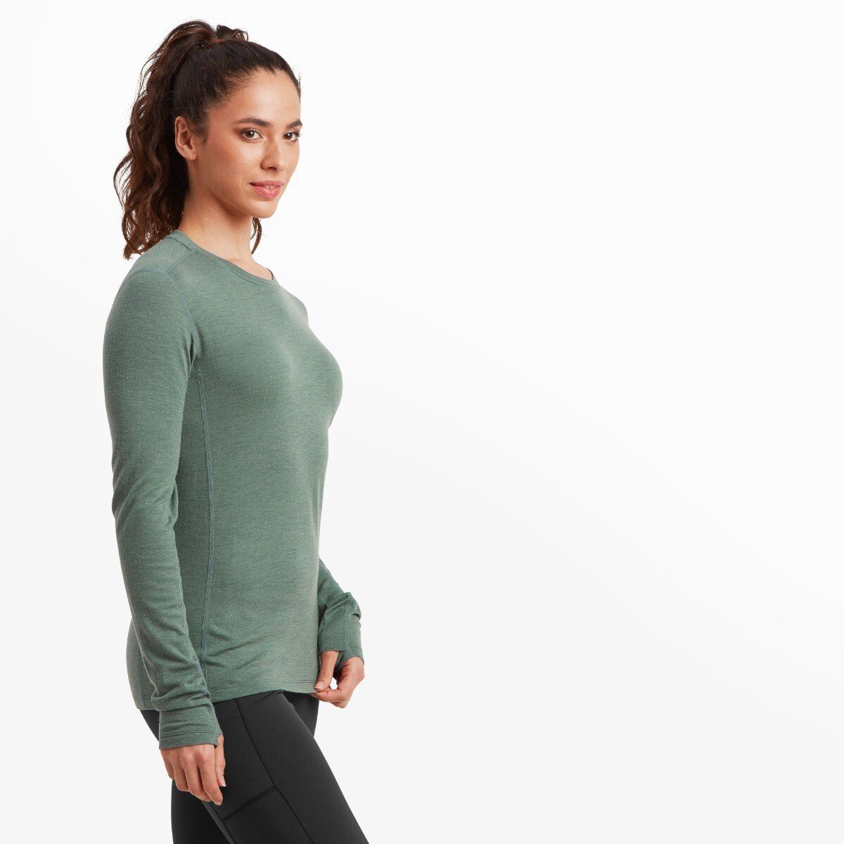 Womens Exposure Long Sleeve Tee - Sagebrush