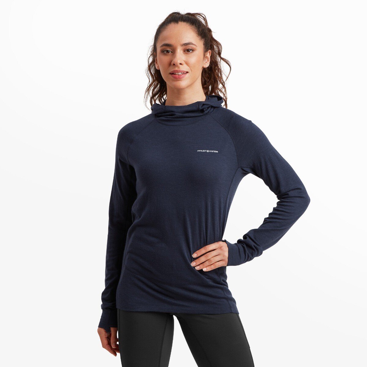 Womens Exposure Hoodie - Sky Captain