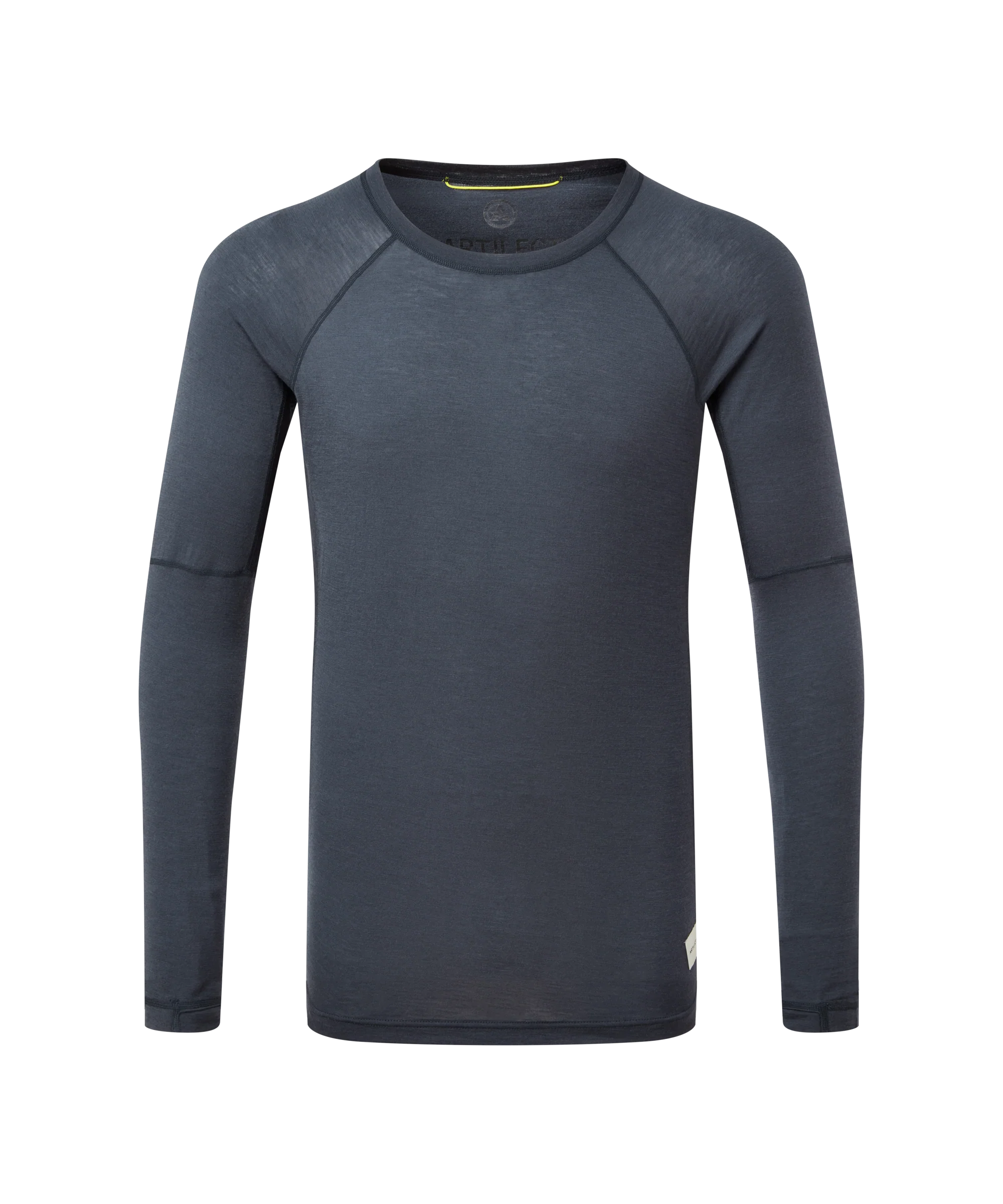 Mens Boulder 125 Long Sleeve Crew - Dusk Blue/Black