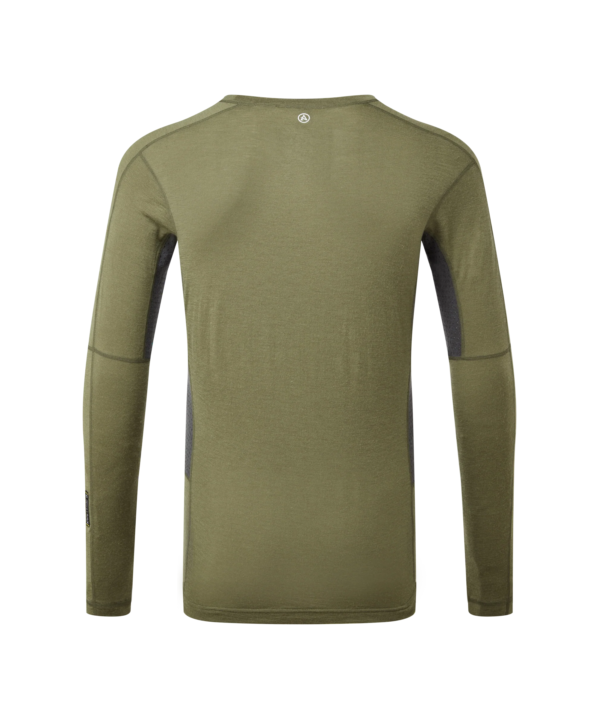 Mens Boulder 125 Long Sleeve Crew - Kalamata/Ash