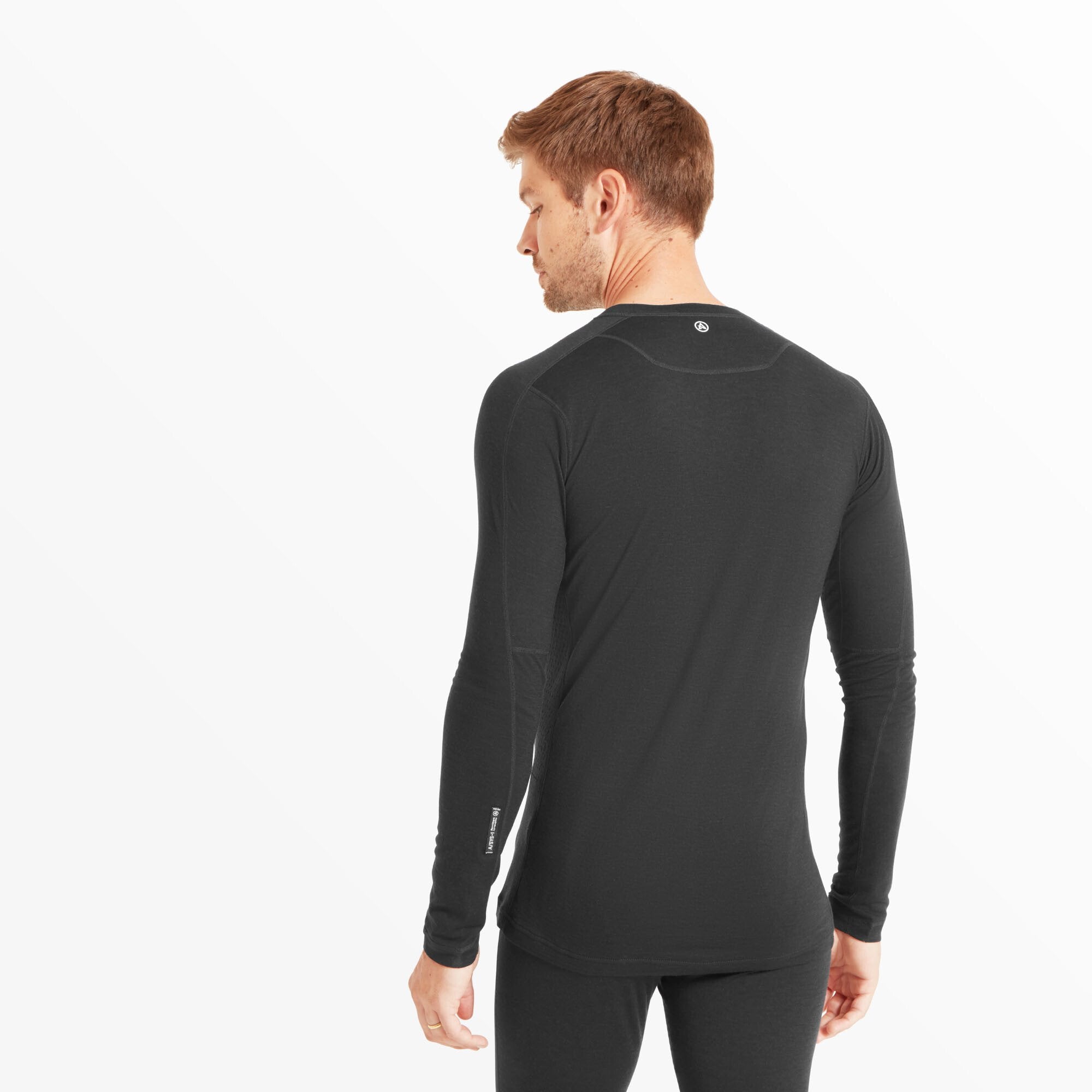 Mens Boulder 125 Long Sleeve Crew - Black