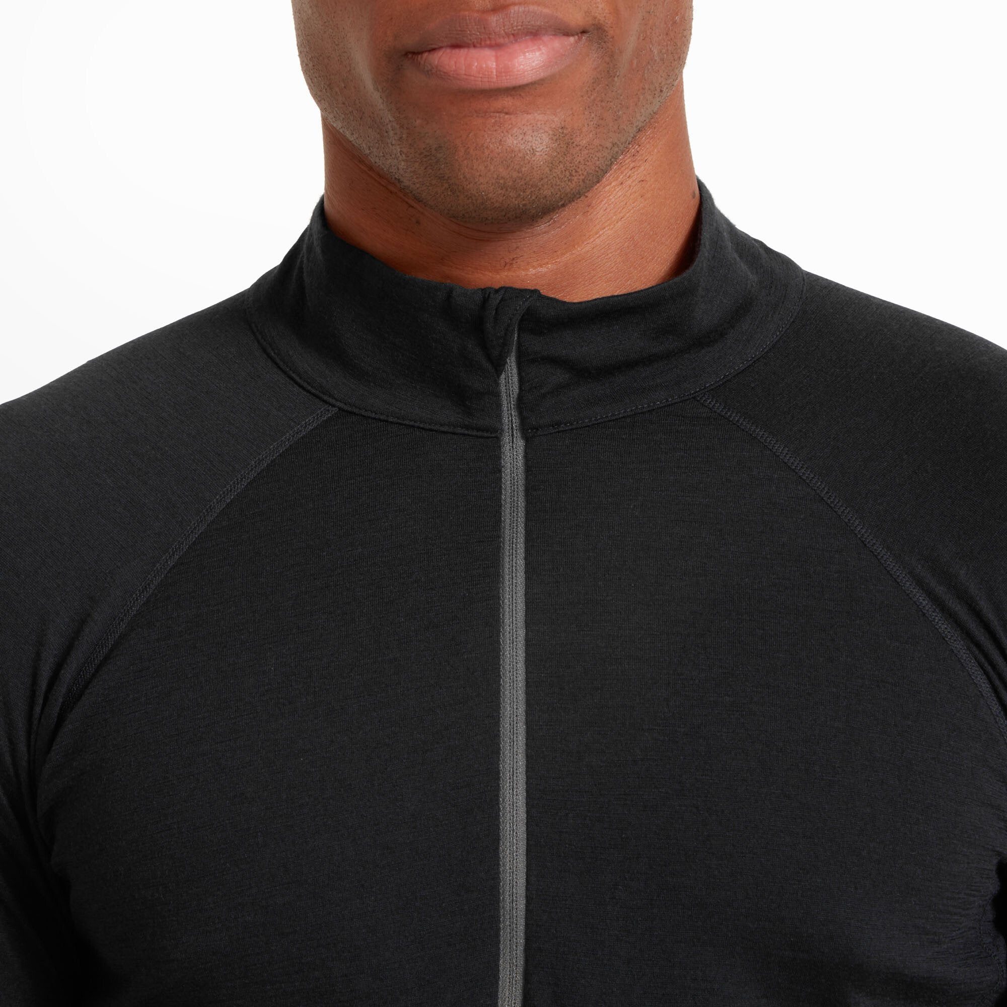 Mens Boulder 125 Quarter Zip Top - Black