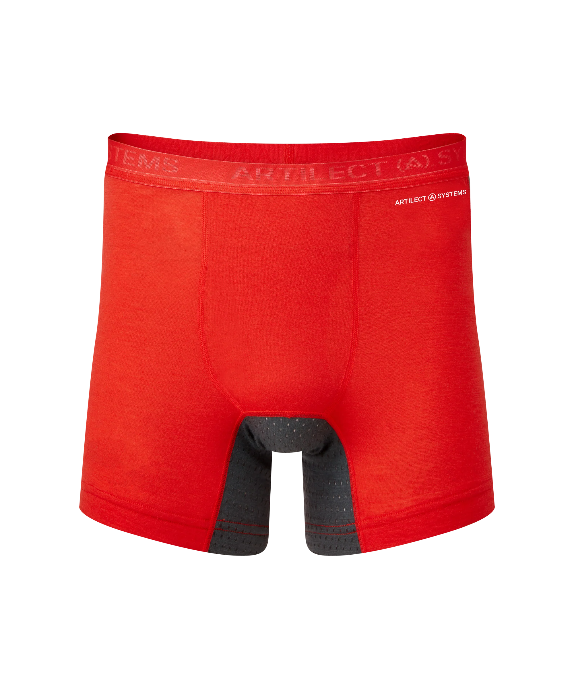 Mens Boulder 125 Boxer Brief - Super Red/Ash