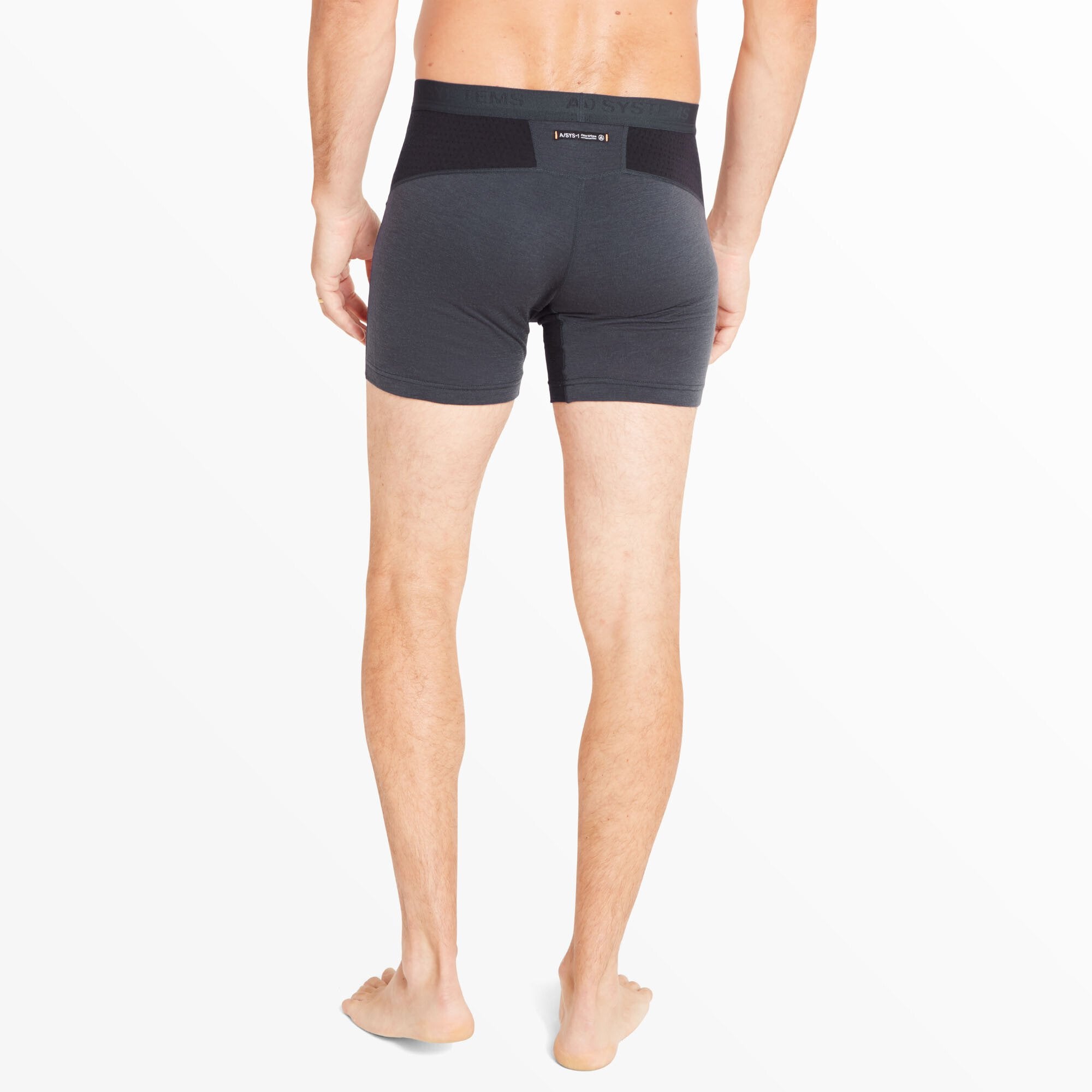 Mens Boulder 125 Boxer Brief - Dusk Blue/Black