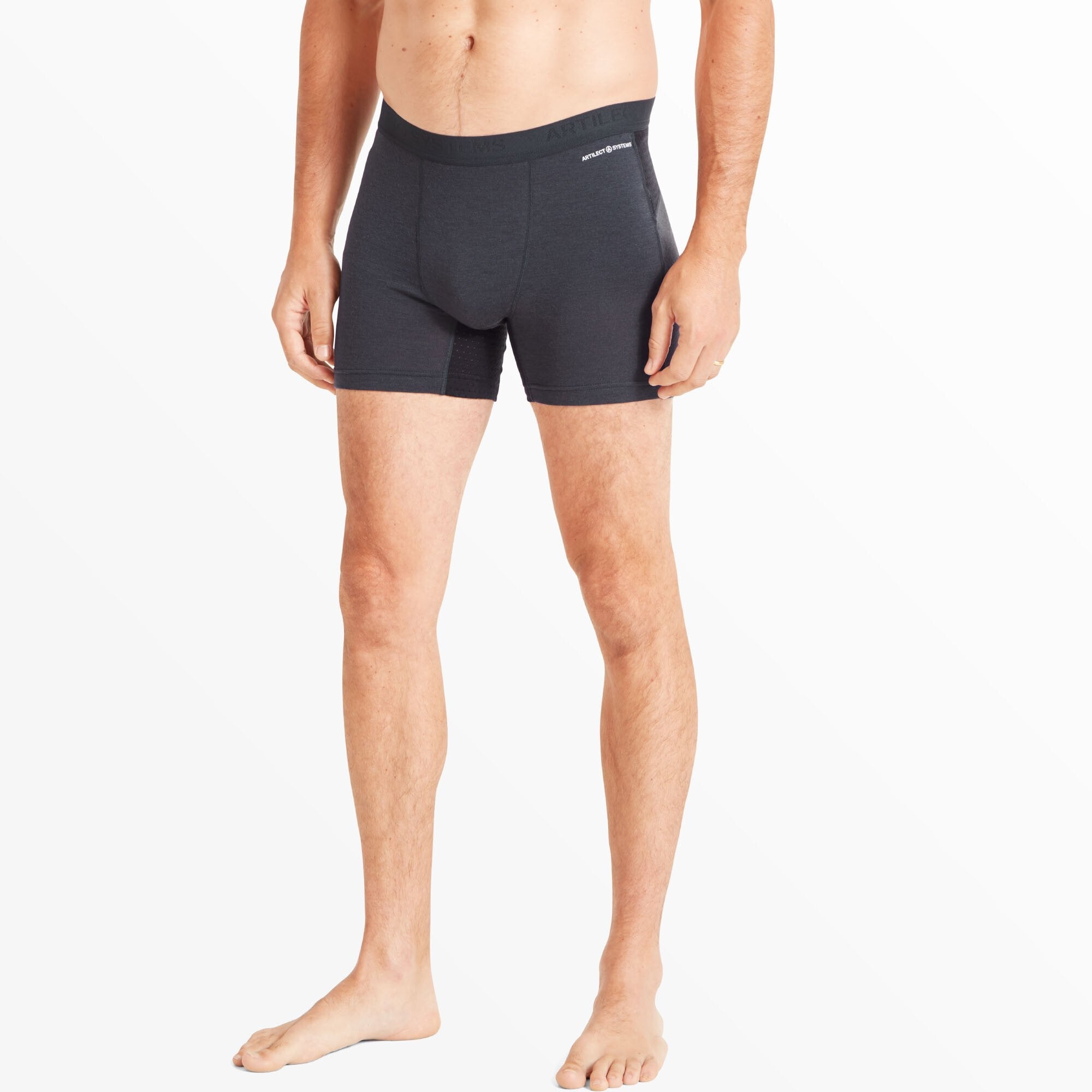 Mens Boulder 125 Boxer Brief - Dusk Blue/Black