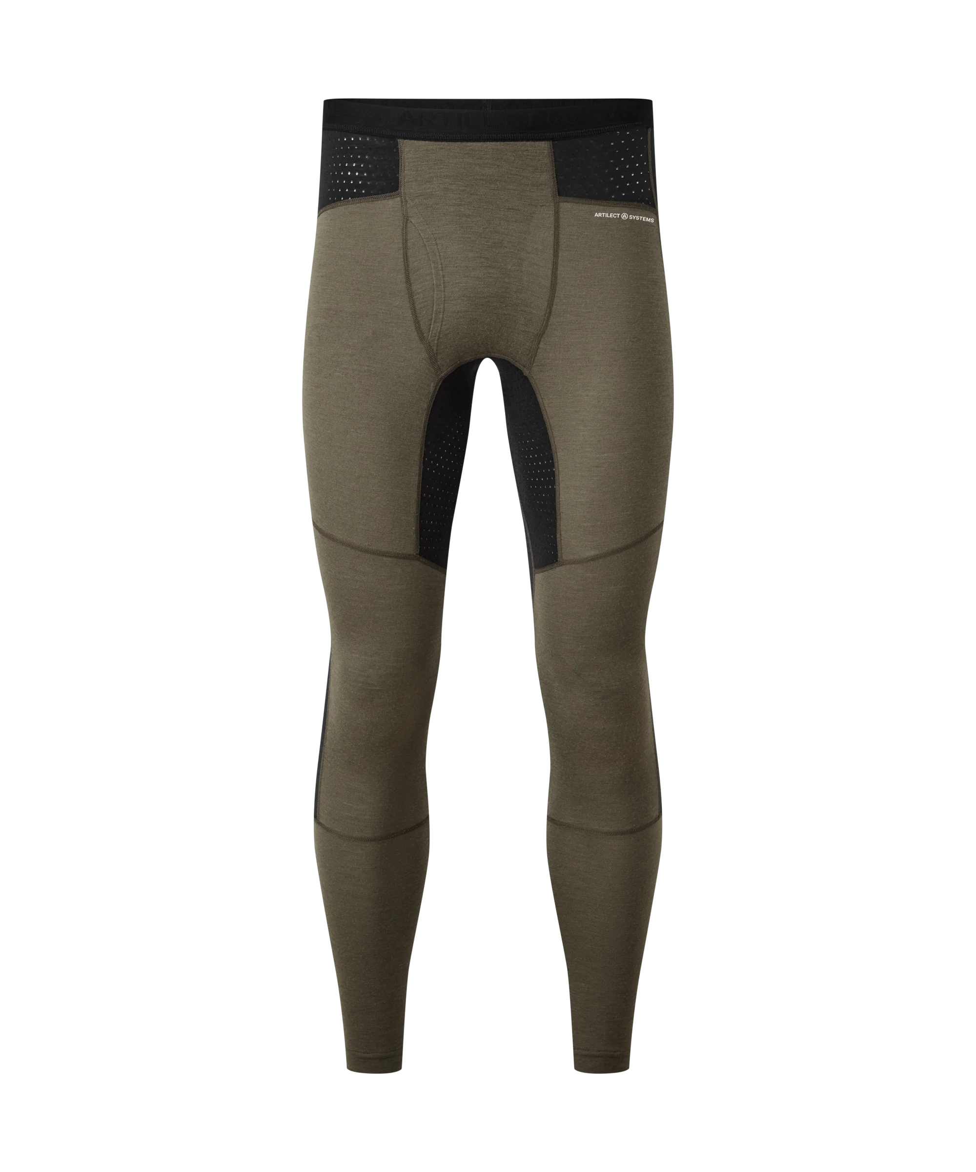 Mens Goldhill 125 Zoned Legging - Deep Olive/Black