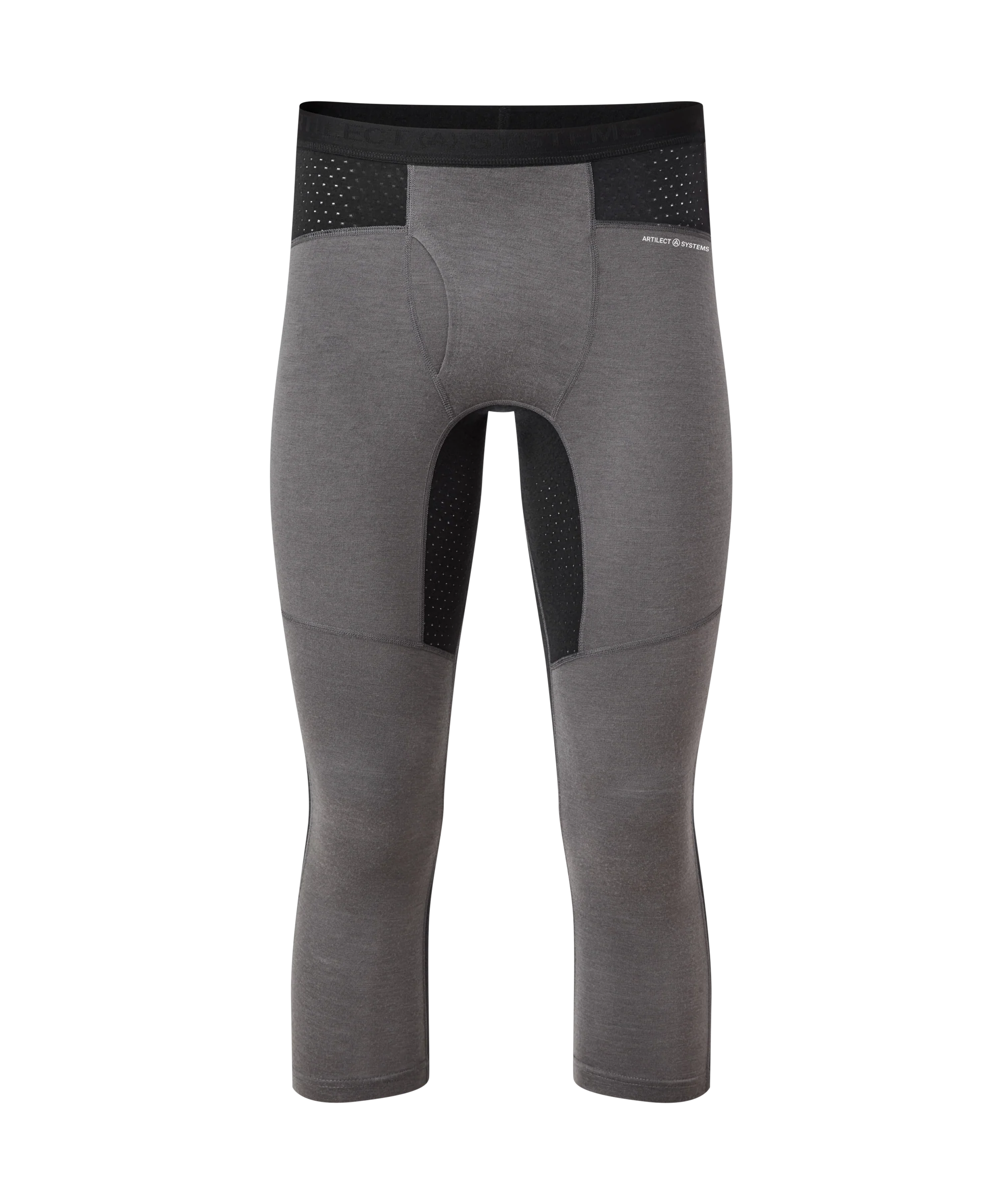 Mens Darkhorse 185 Zoned 3/4 Legging - Ash/Black