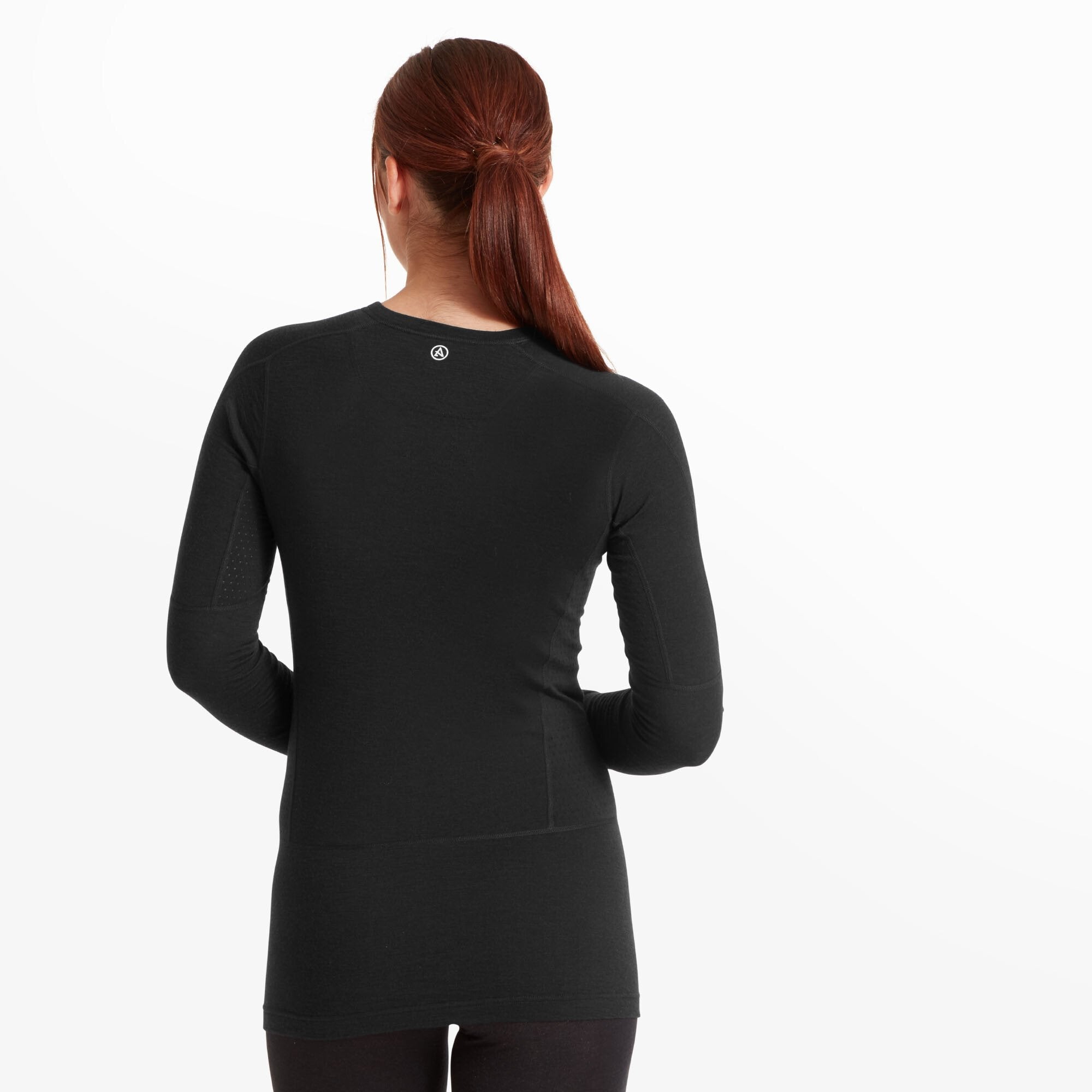 Womens Boulder 125 Long Sleeve Crew - Black