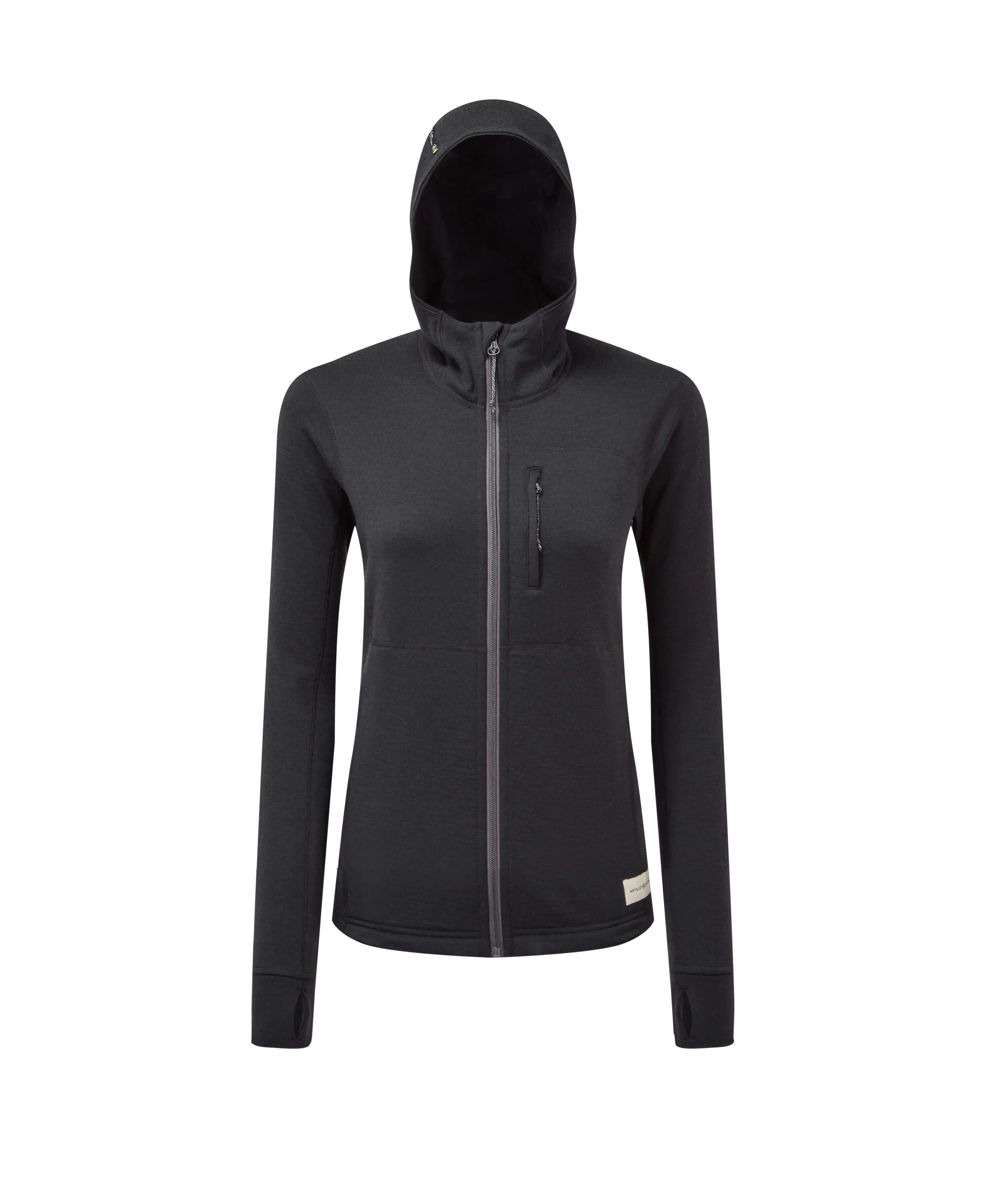 Womens Eldorado Merino Hoodie - Black