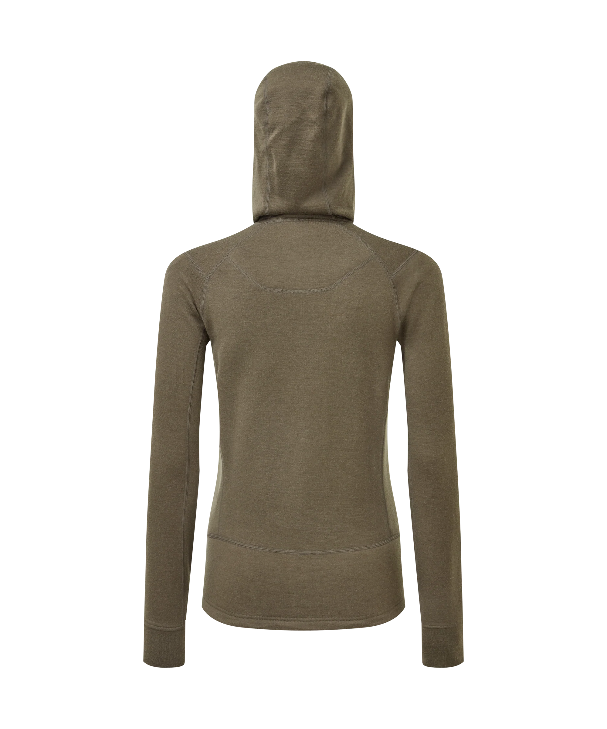 Womens Eldorado Merino Hoodie - Deep Olive