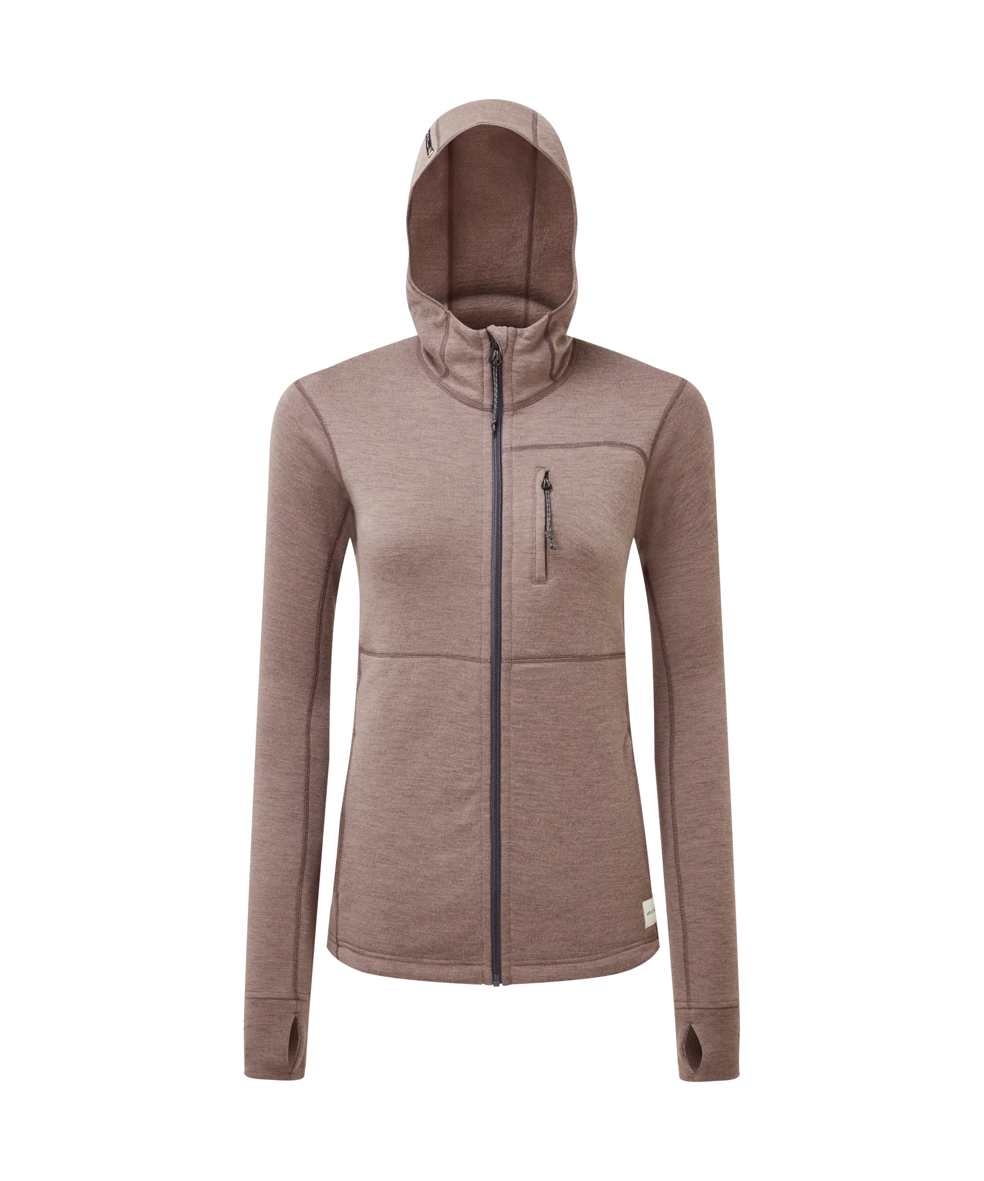 Womens Eldorado Merino Hoodie - Geode Purple