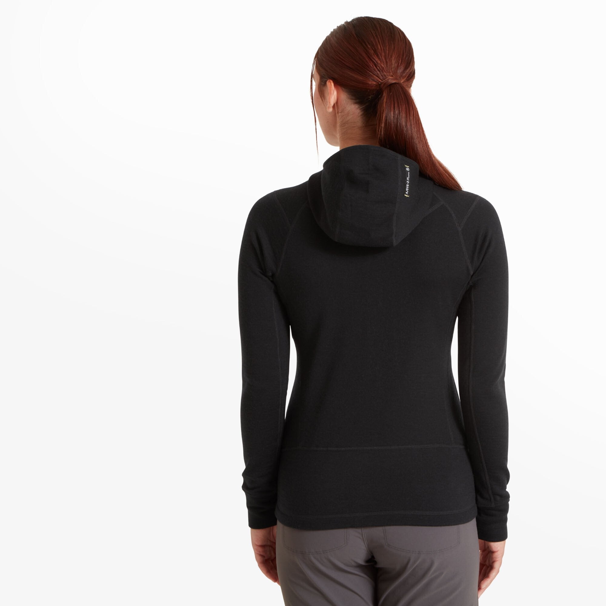 Womens Eldorado Merino Hoodie - Black