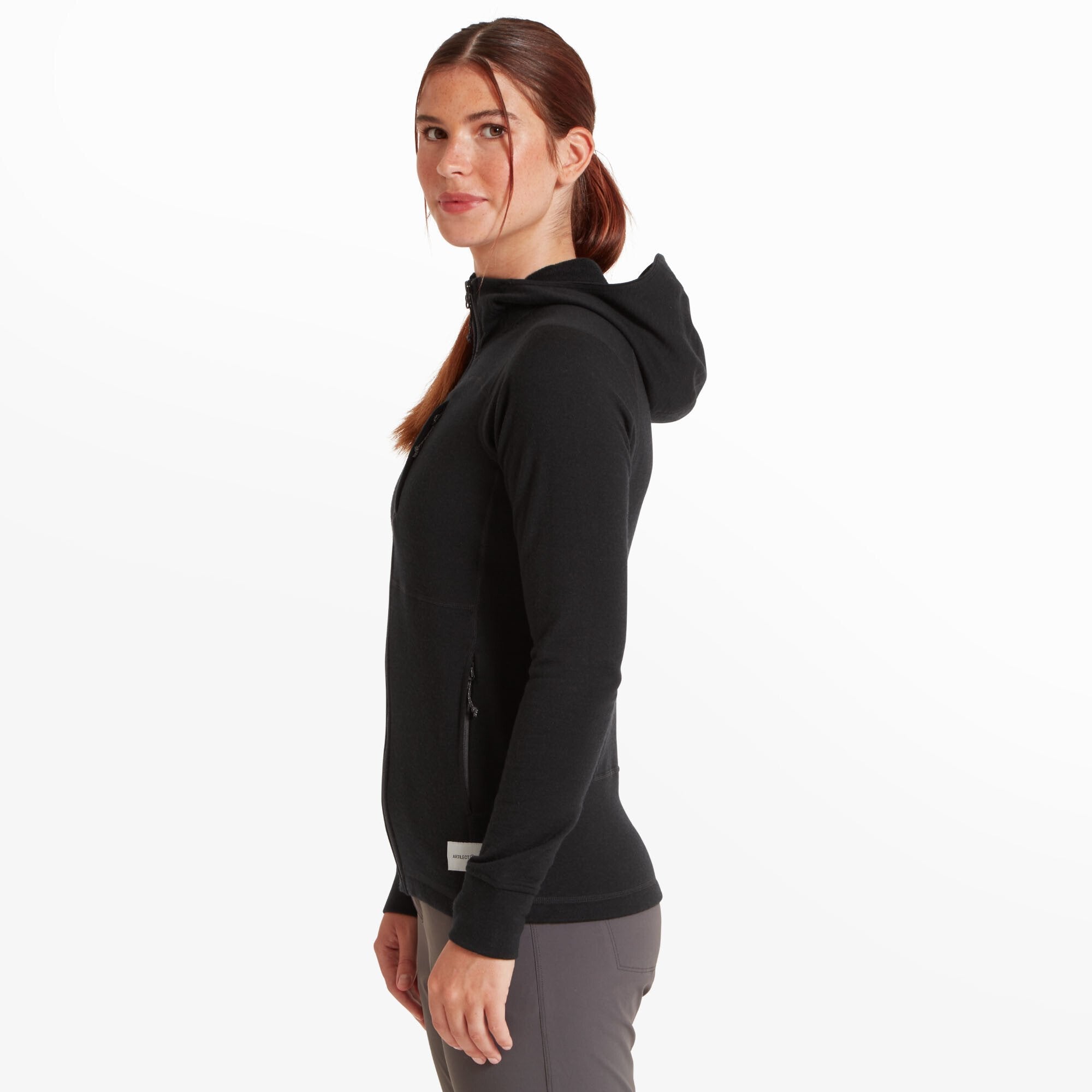 Womens Eldorado Merino Hoodie - Black