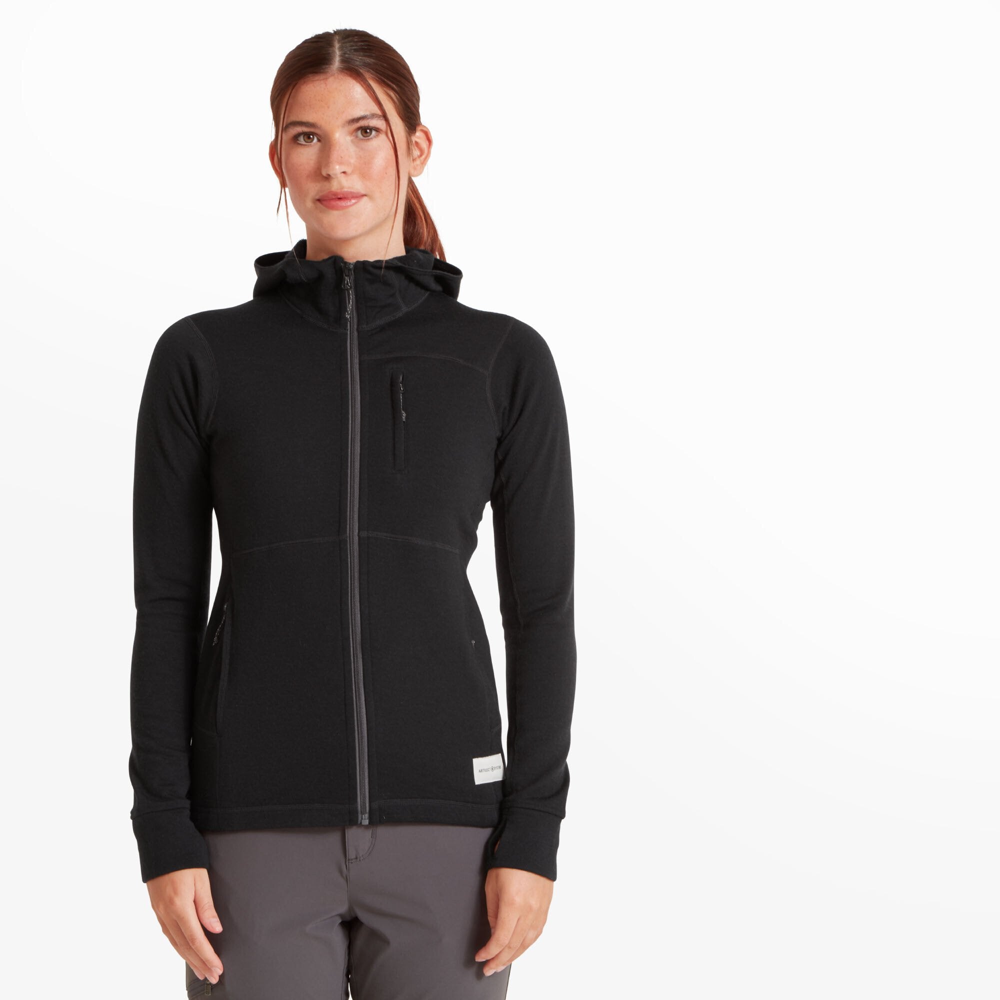 Womens Eldorado Merino Hoodie - Black