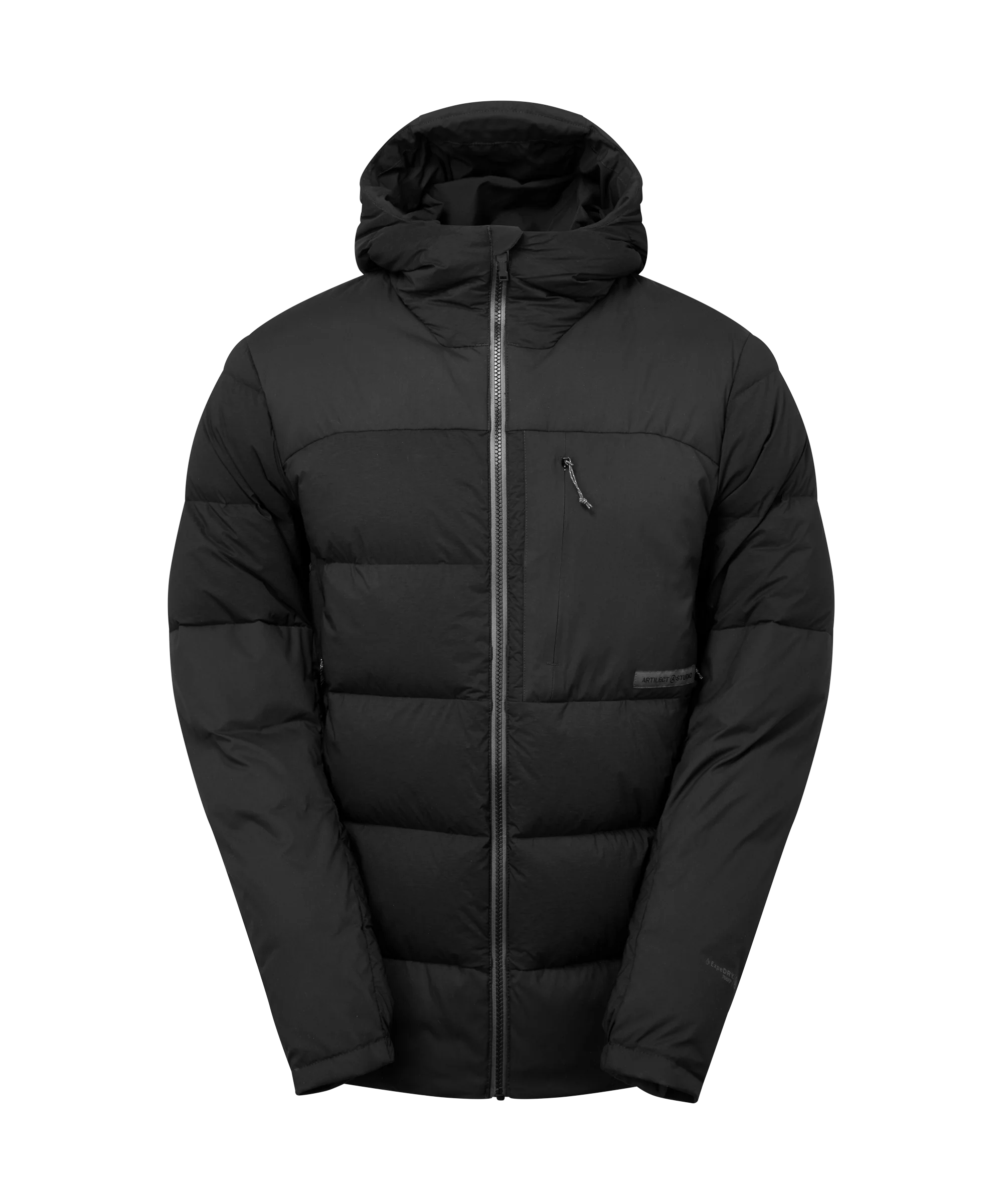 Mens High AF Down Stretch Parka - Black