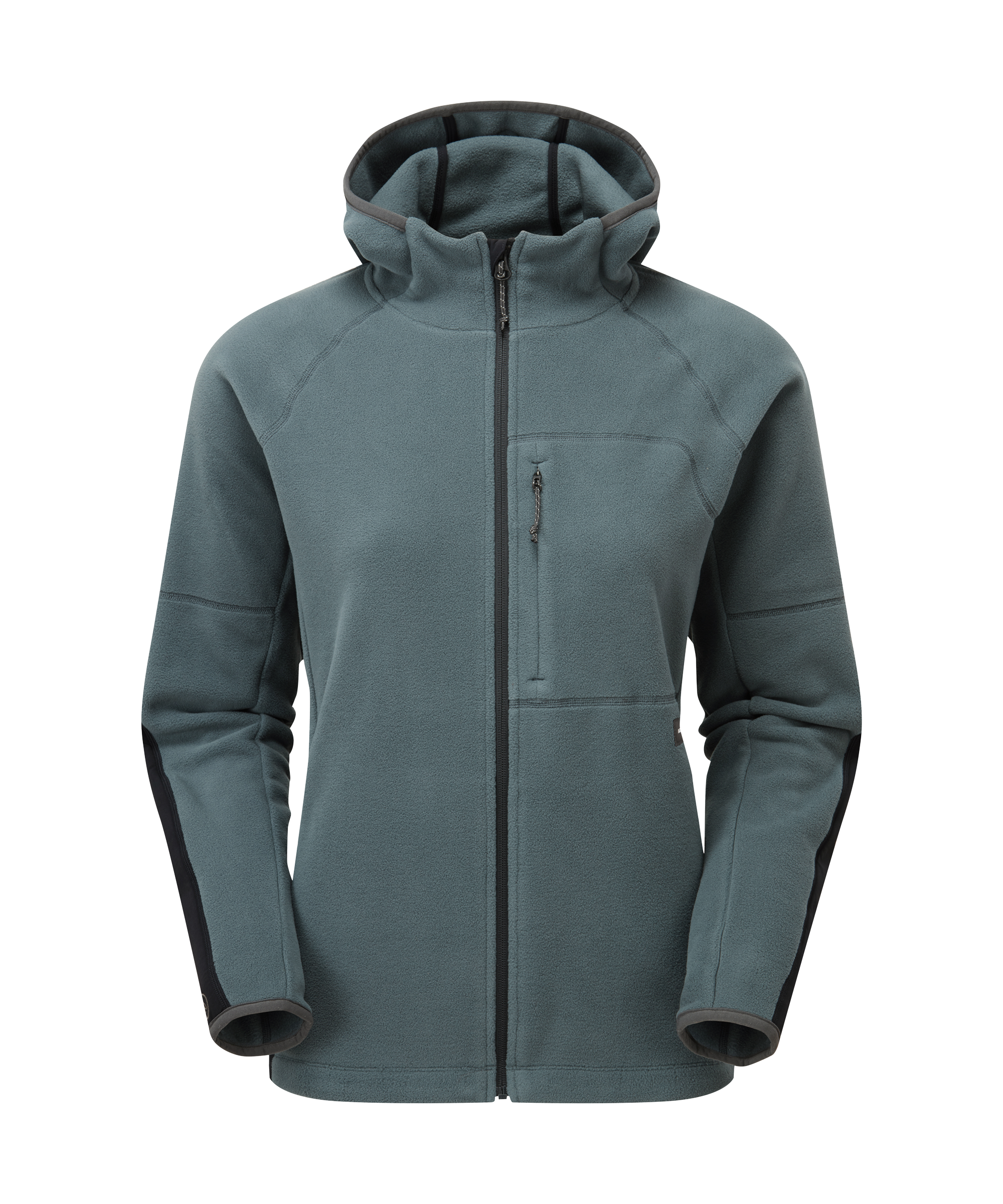 Womens Supermoon Bio Hoodie - Dark Slate/Black