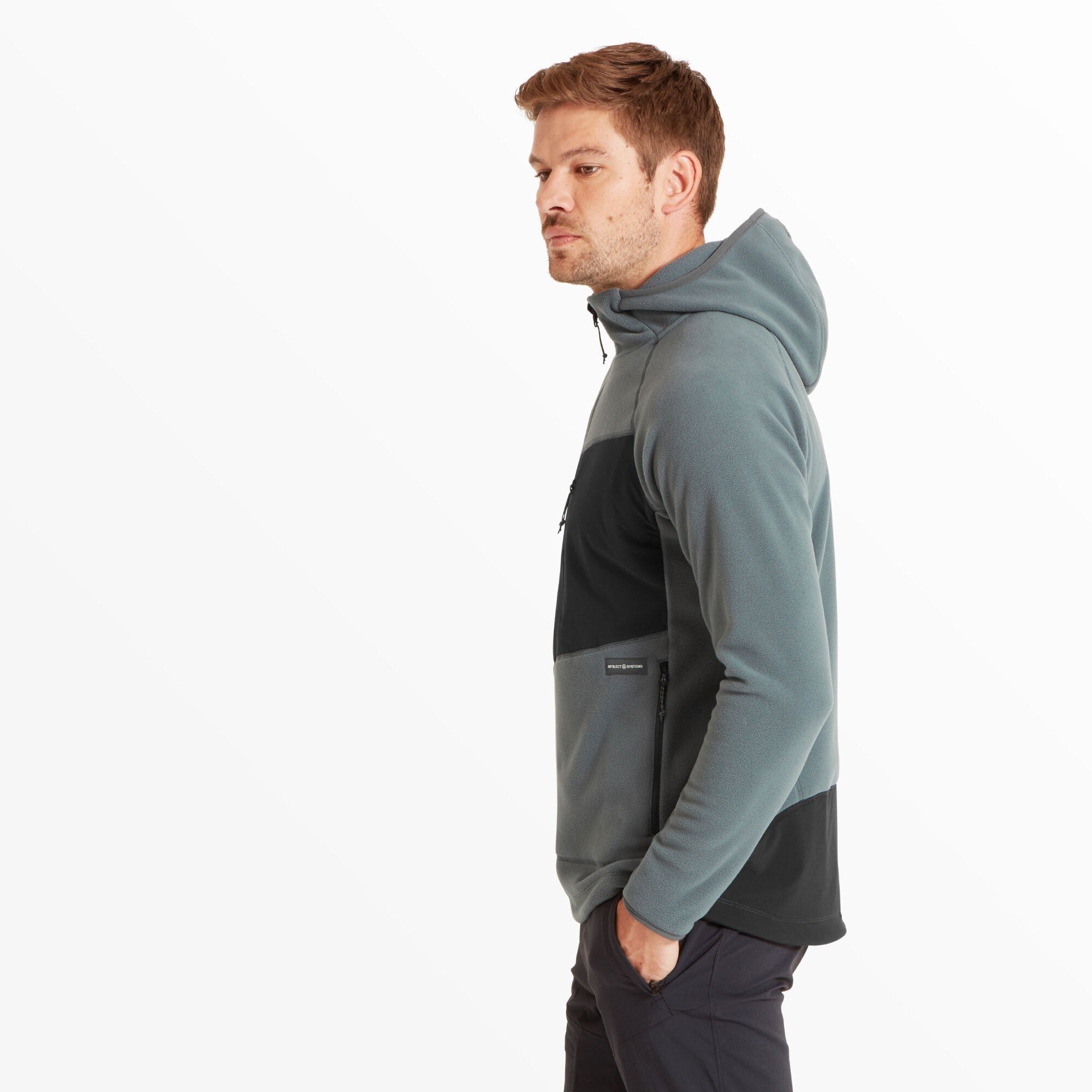 Mens Supermoon Bio Hoodie - Dark Slate/Black