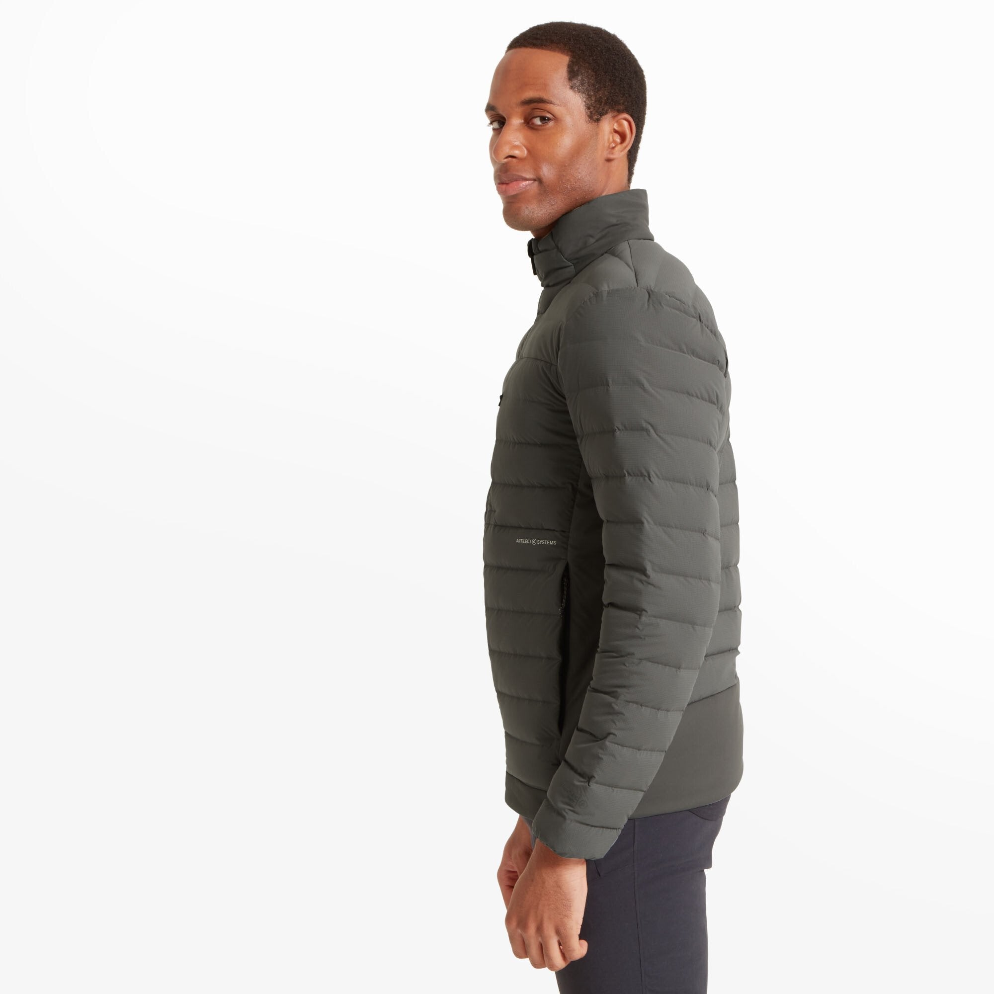 Mens Divide Fusion Stretch Jacket - Ash