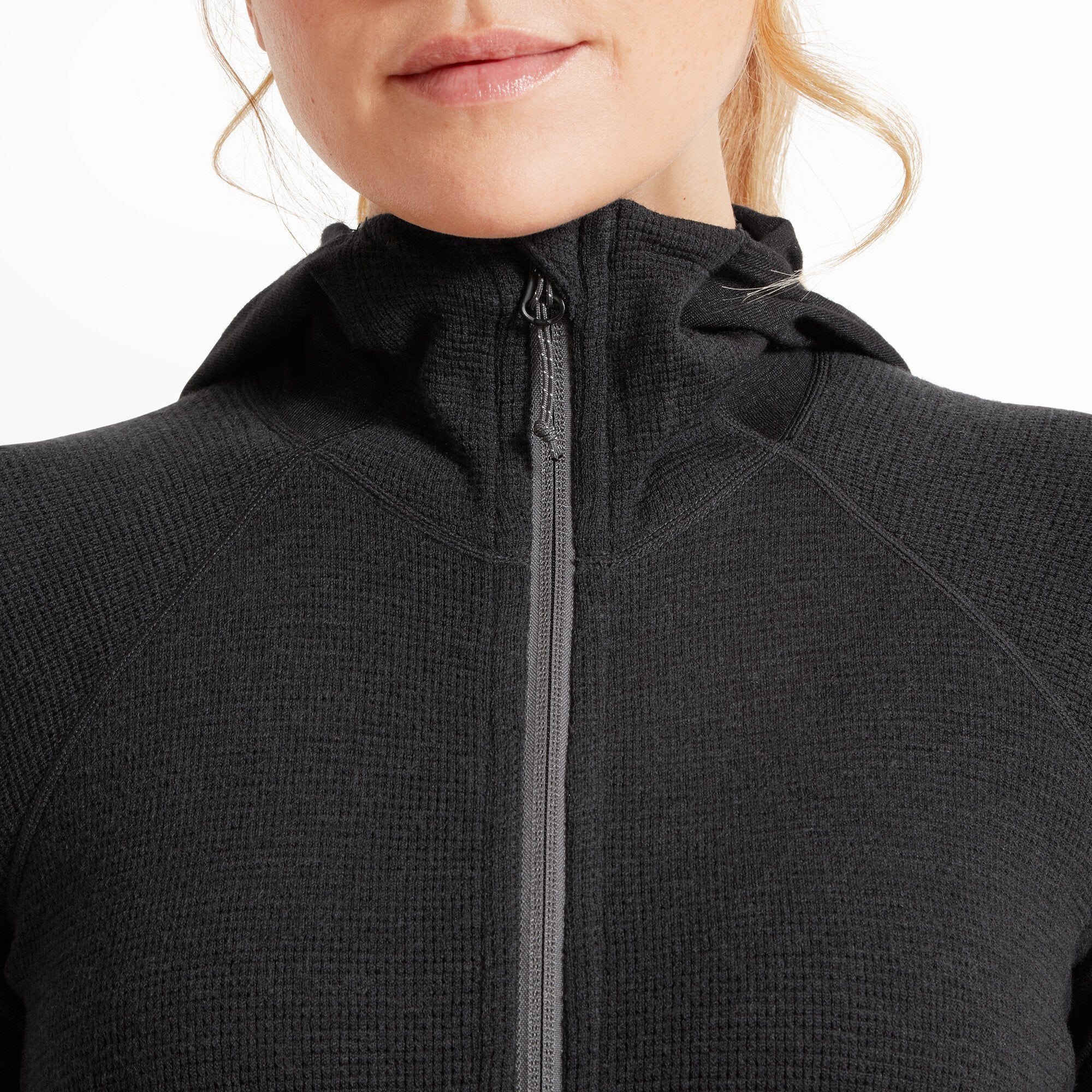 Womens Sundown 250 Half Zip Top - Black