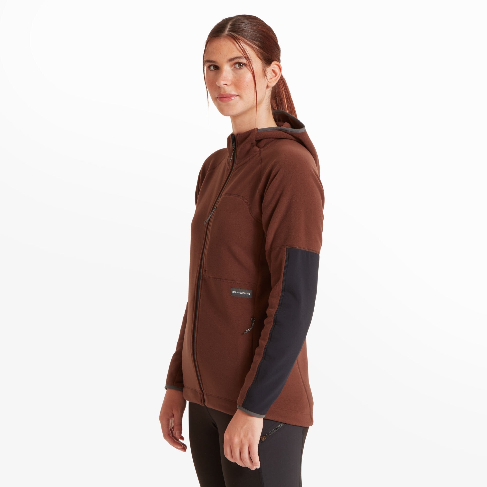 Womens Supermoon Bio Hoodie - Amaranth/Black