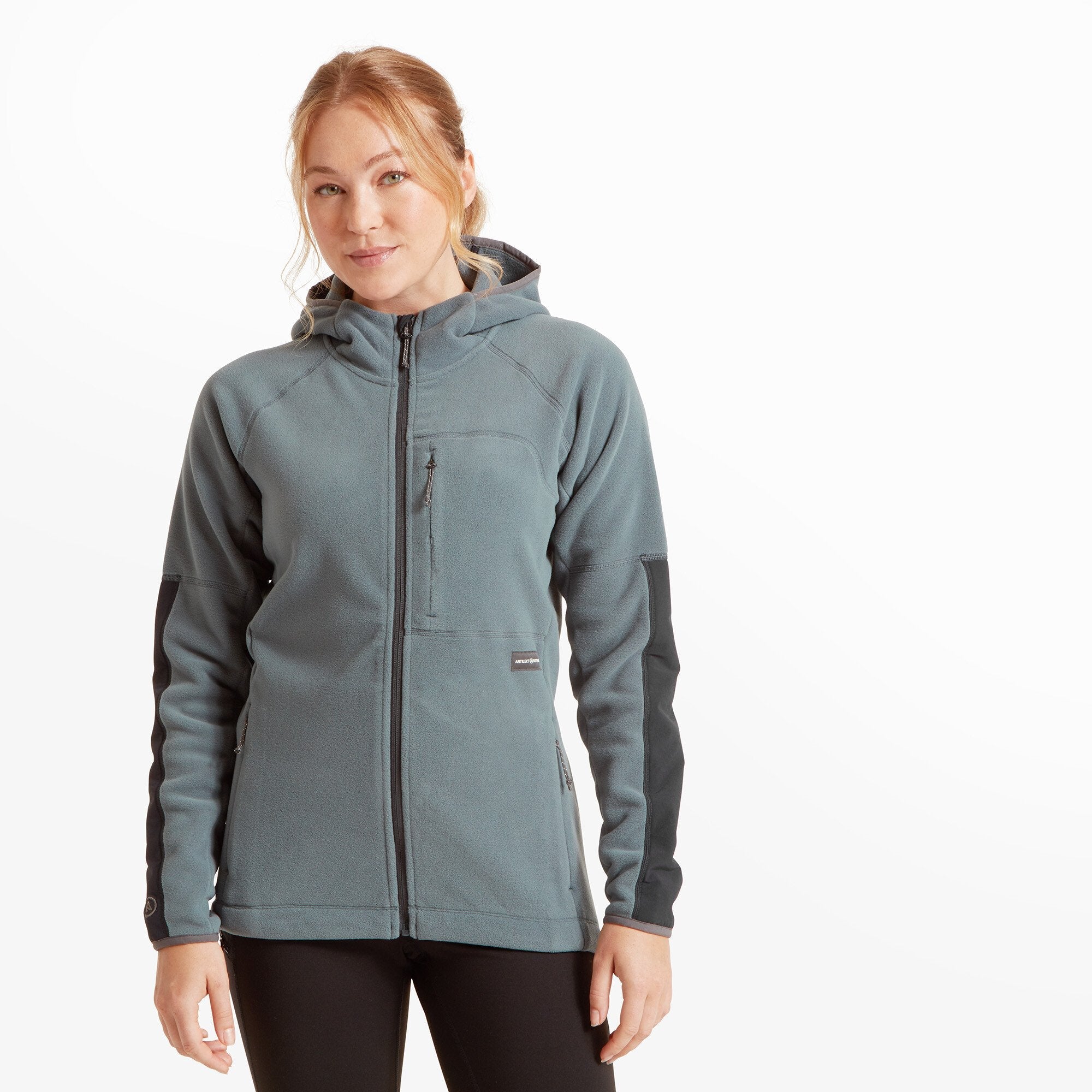 Womens Supermoon Bio Hoodie - Dark Slate/Black