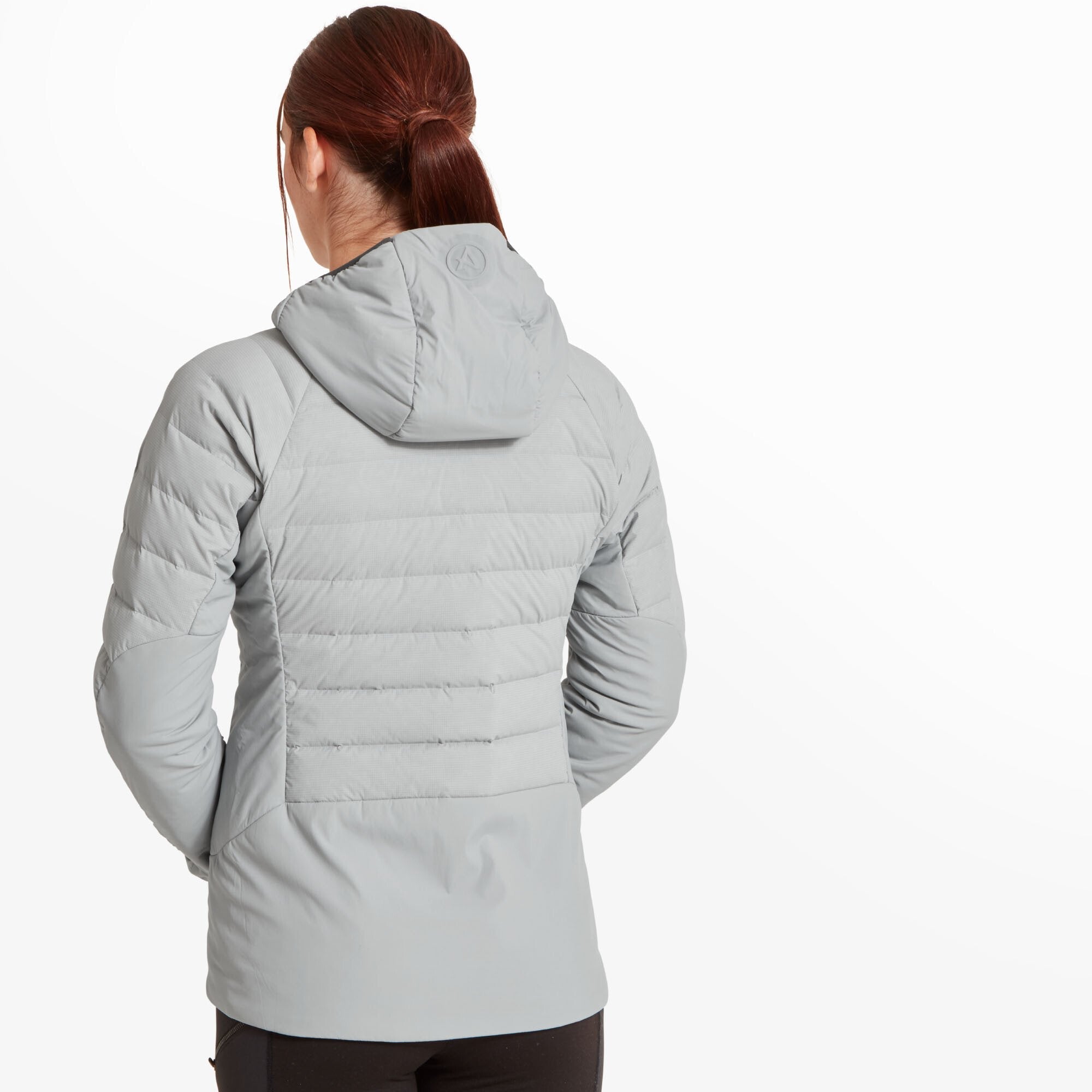 Womens Divide Fusion Stretch Hoodie - Glacier