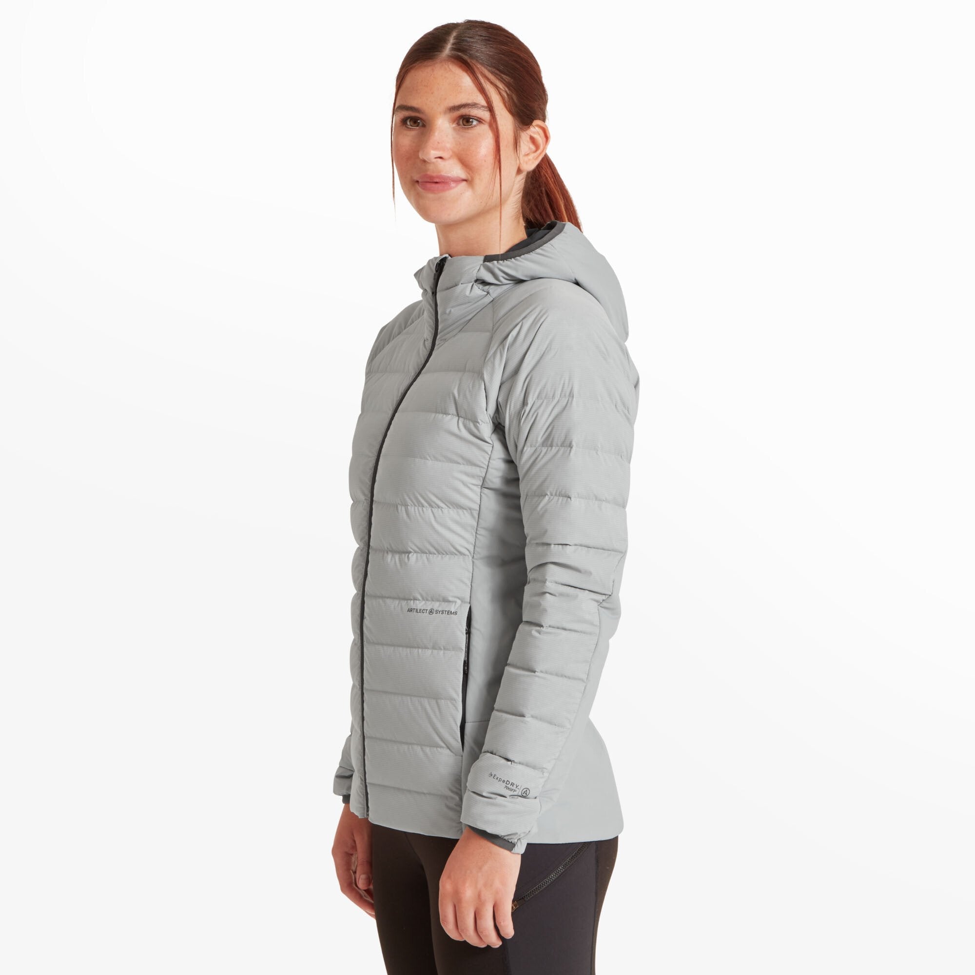 Womens Divide Fusion Stretch Hoodie - Glacier