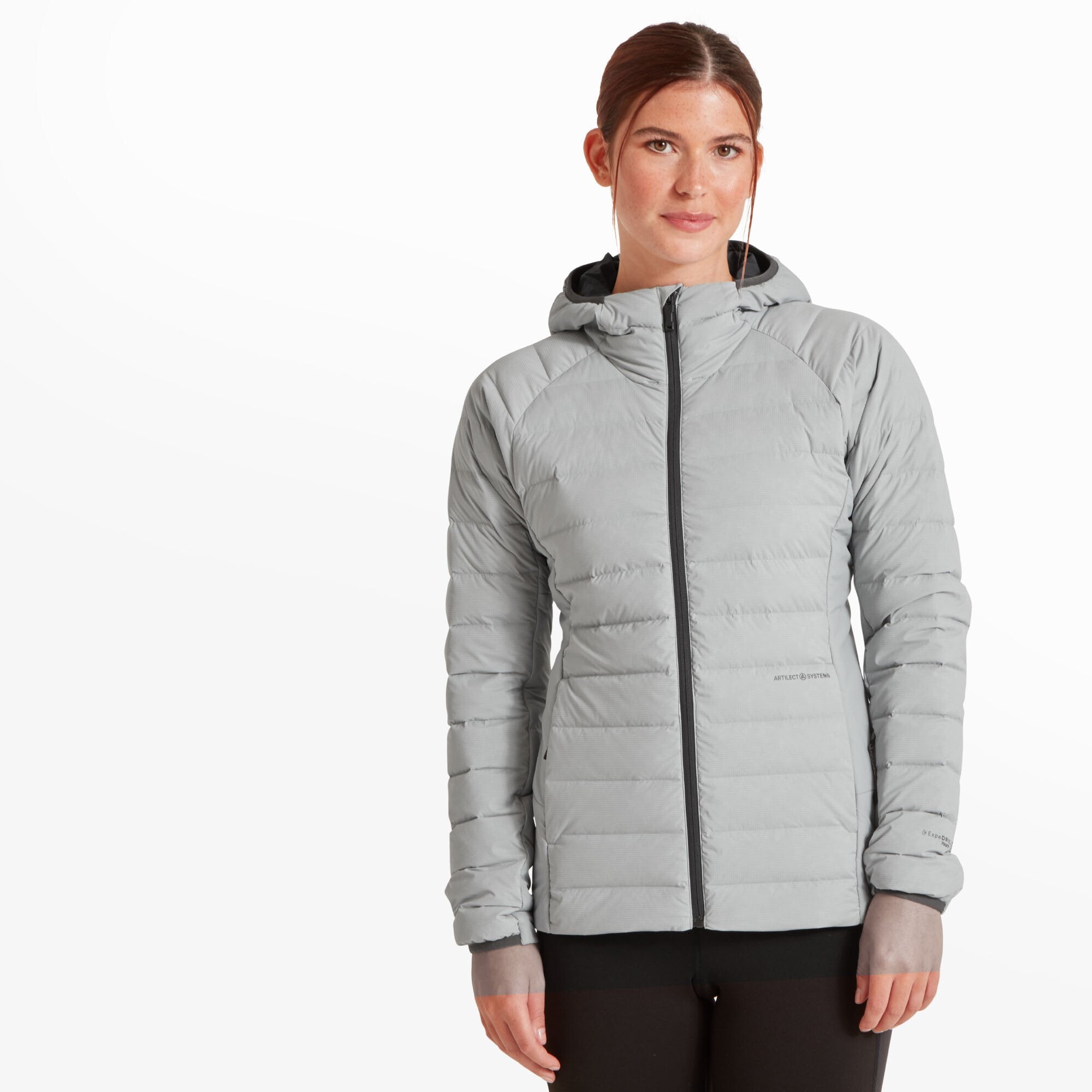 Womens Divide Fusion Stretch Hoodie - Glacier