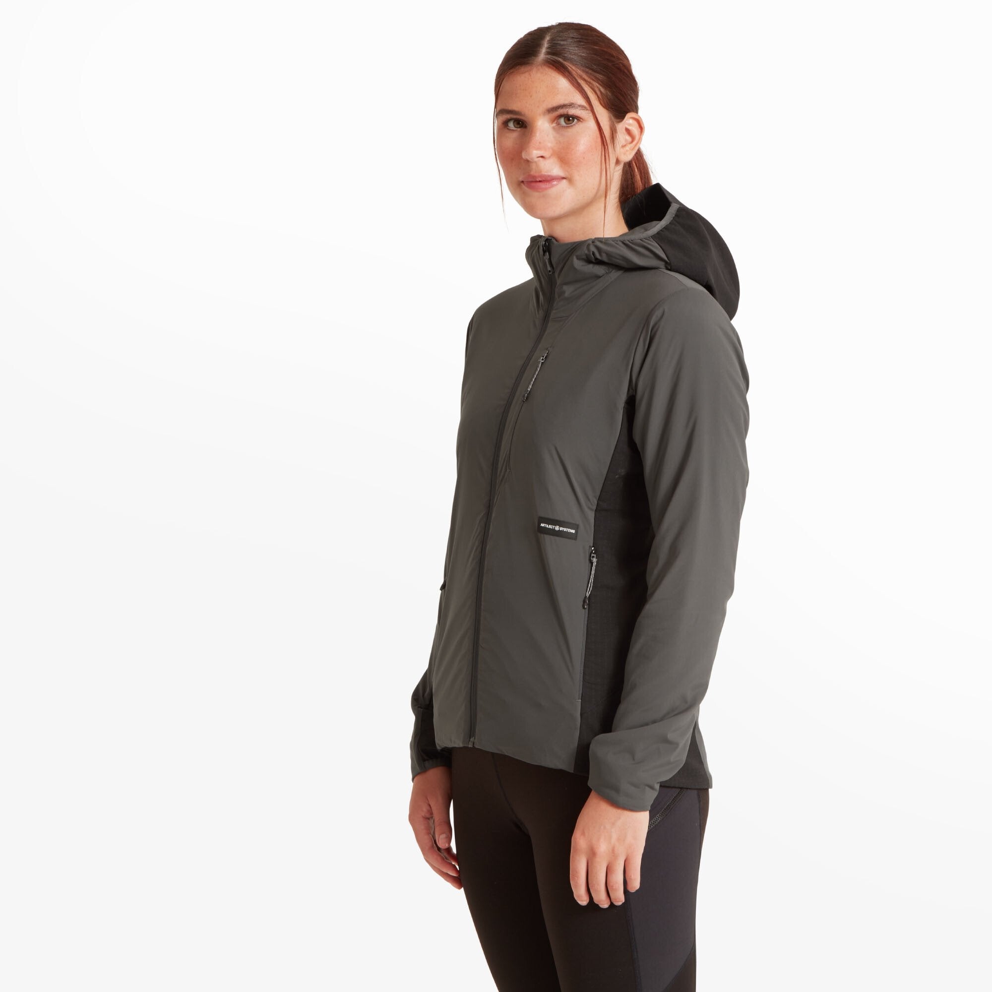 Womens Darkstart Fusion Jacket - Ash/Black