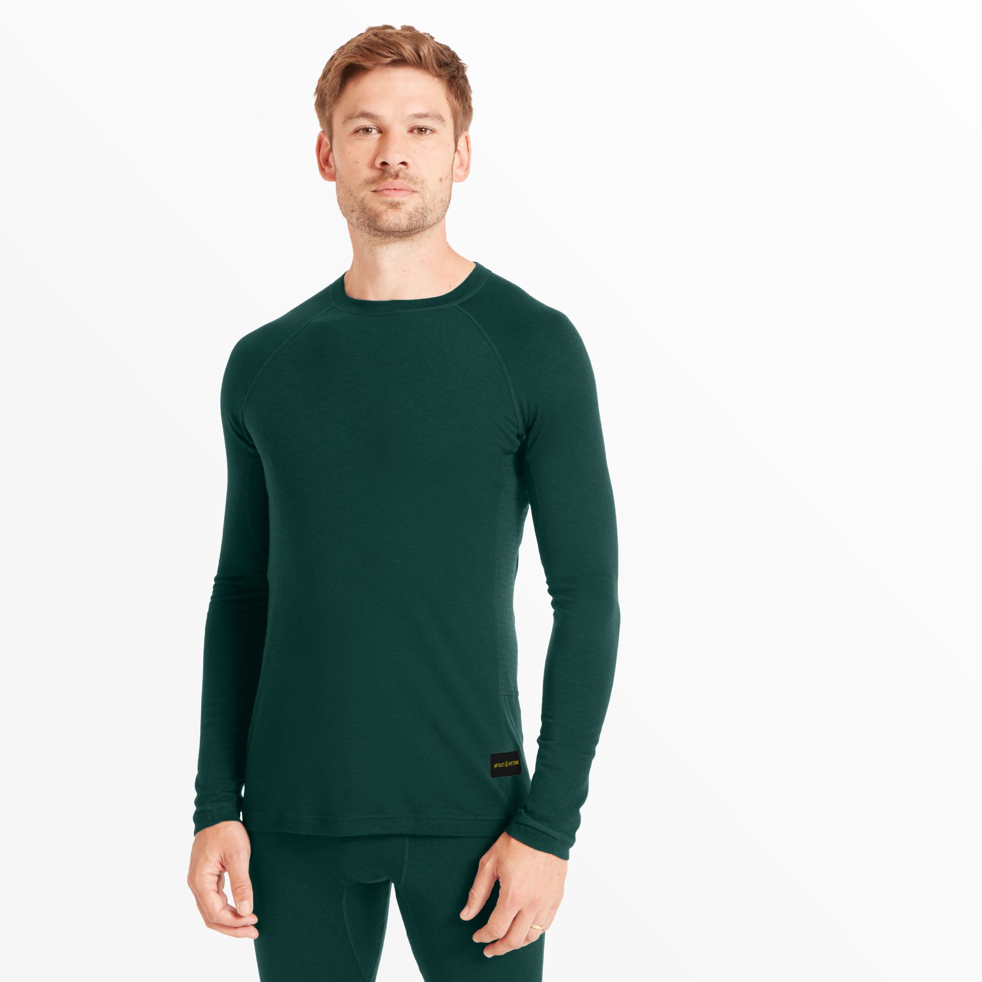 Mens Boulder 125 Long Sleeve Crew - Scarab