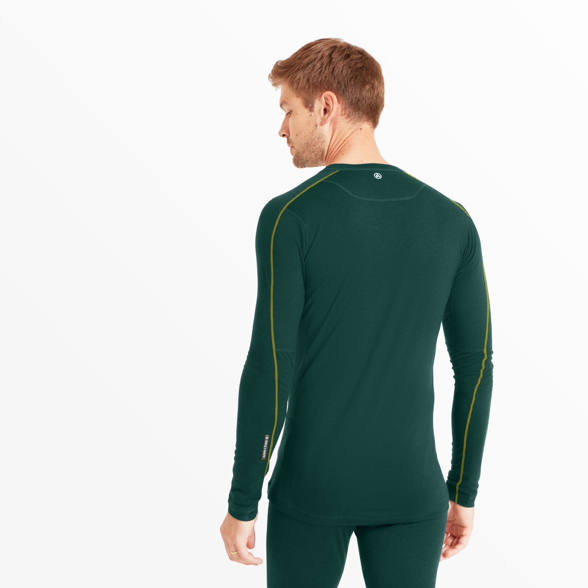 Mens Boulder 125 Long Sleeve Crew - Scarab