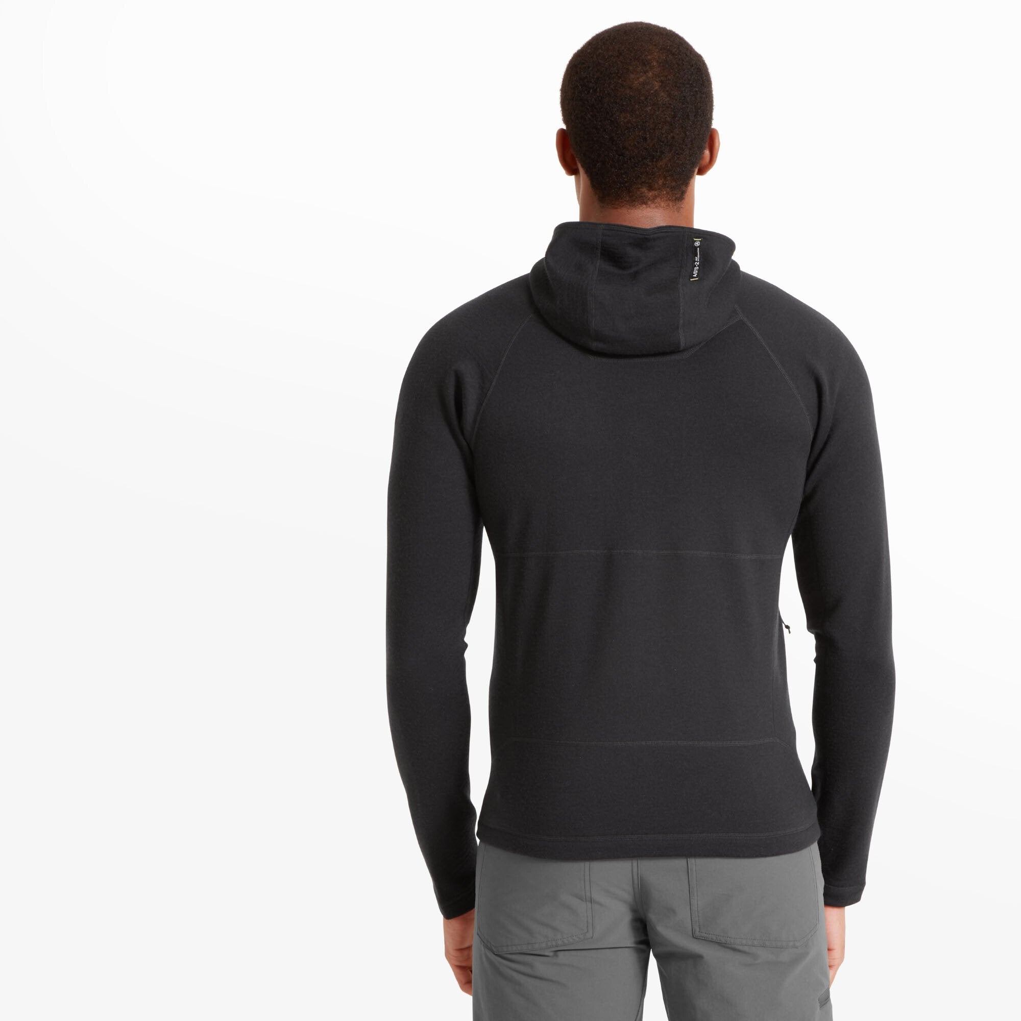 Mens Eldorado Merino Hoodie - Black