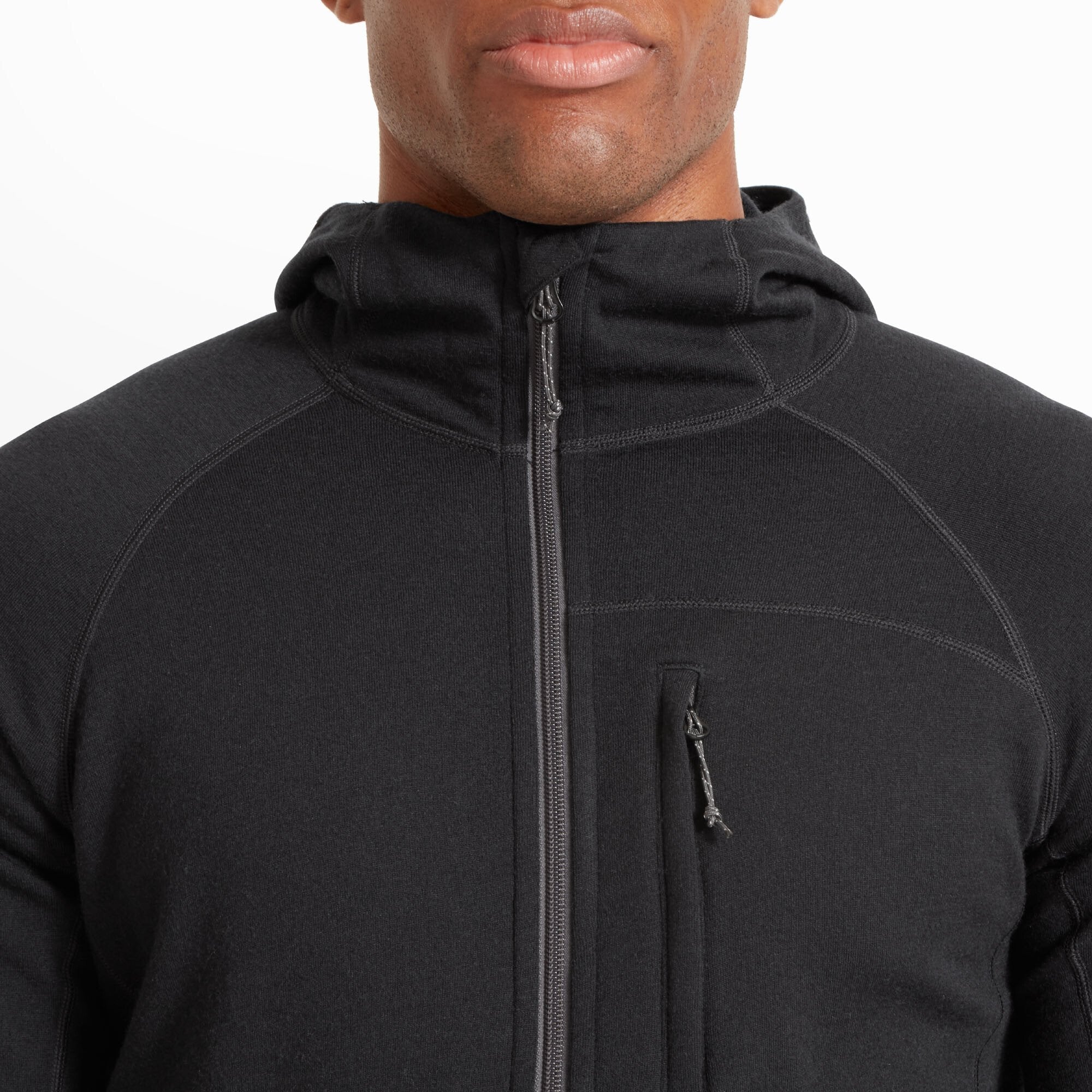 Mens Eldorado Merino Hoodie - Black