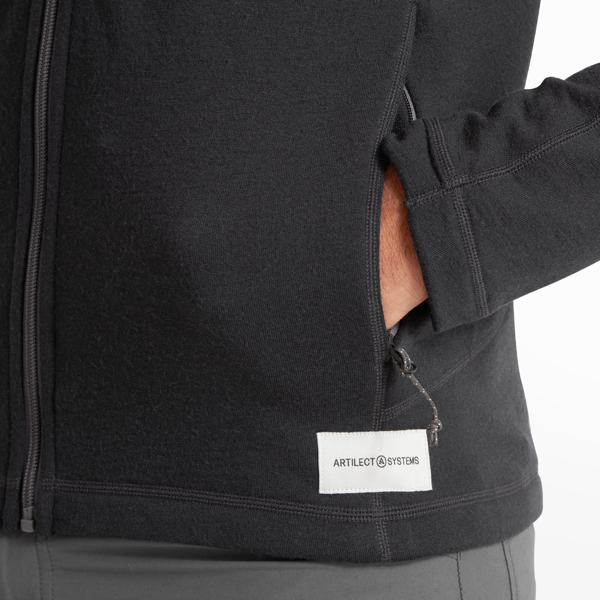 Mens Eldorado Merino Hoodie - Black