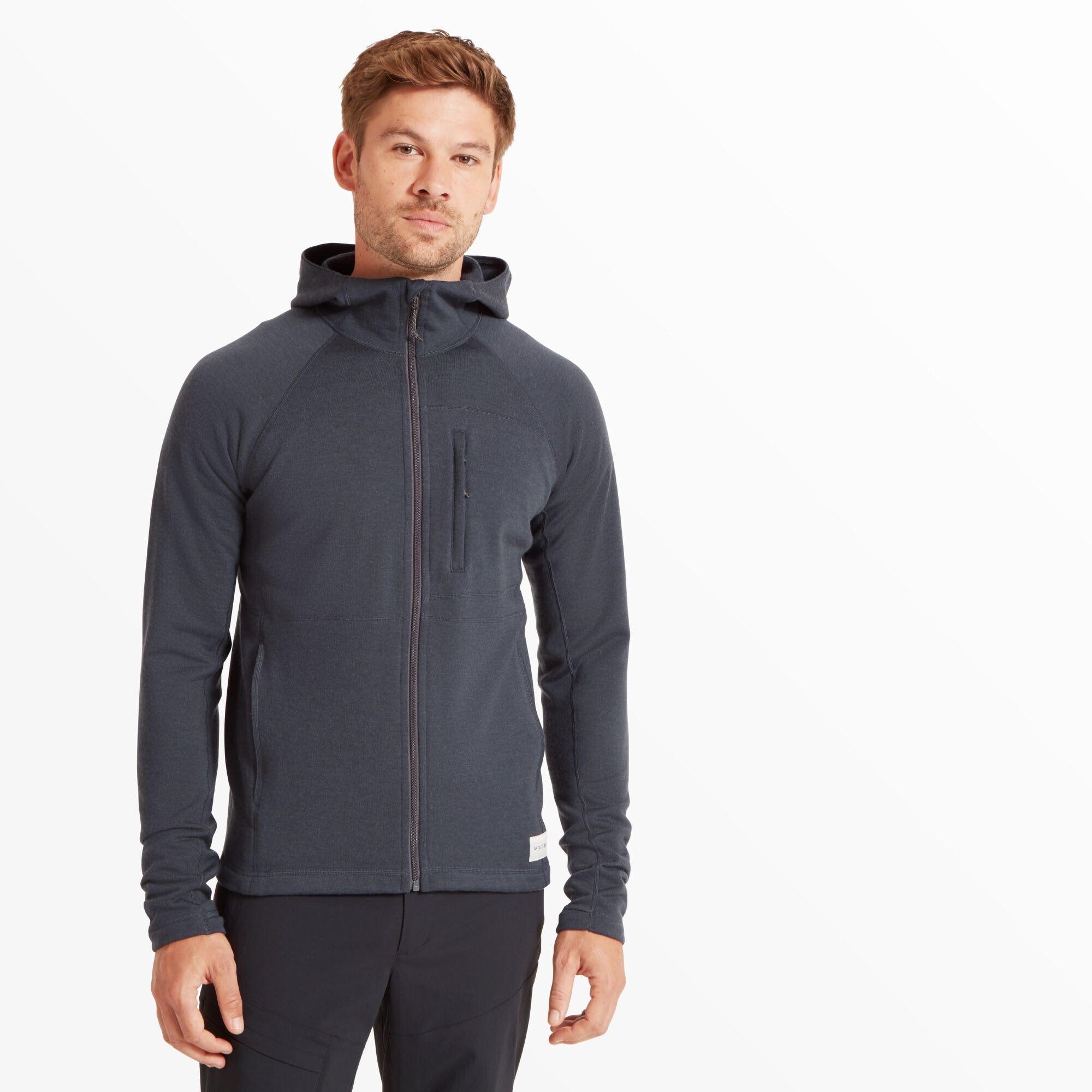 Mens Eldorado Merino Hoodie - Dusk Blue