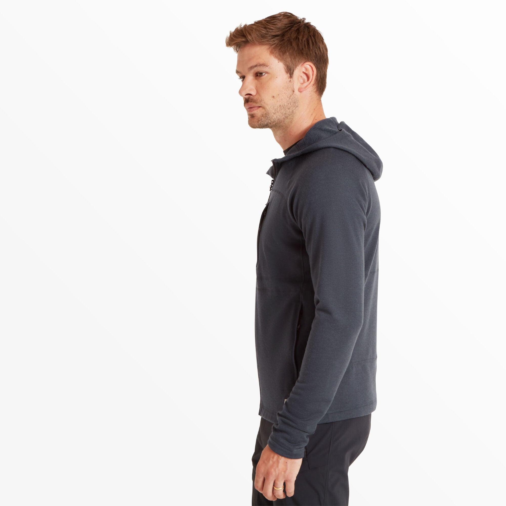 Mens Eldorado Merino Hoodie - Dusk Blue