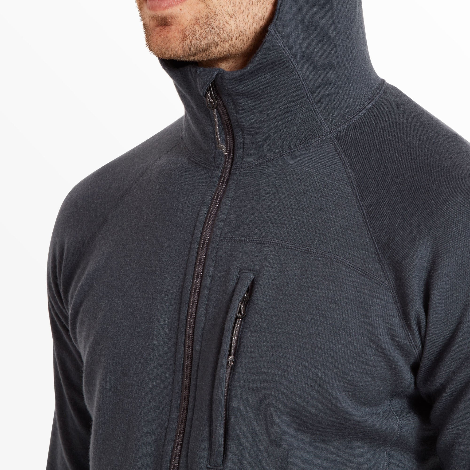 Mens Eldorado Merino Hoodie - Dusk Blue