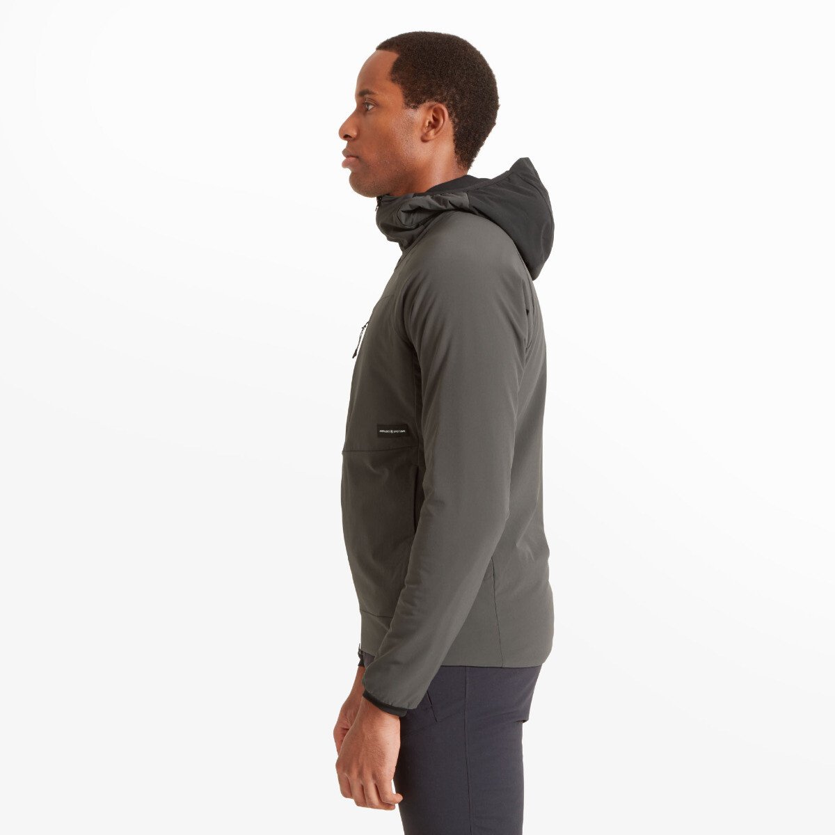 Mens Elevate Primaloft Bio Insulated Hoodie - Carbon/Black