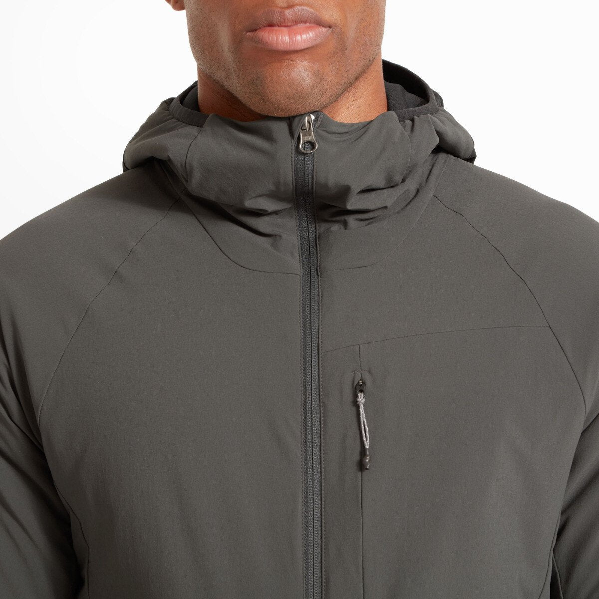 Mens Elevate Primaloft Bio Insulated Hoodie - Carbon/Black