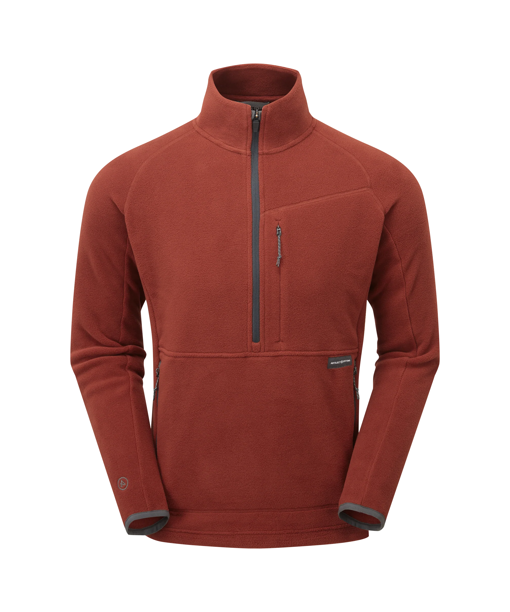 Mens Halfmoon Bio Pullover - Fired Brick