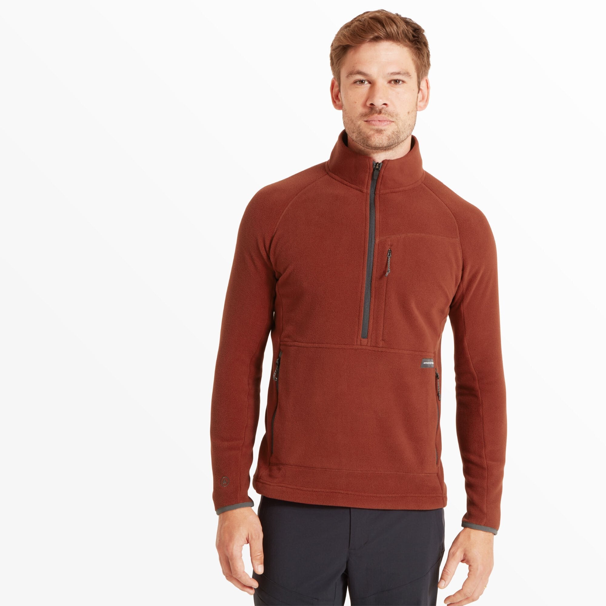 Mens Halfmoon Bio Pullover - Fired Brick