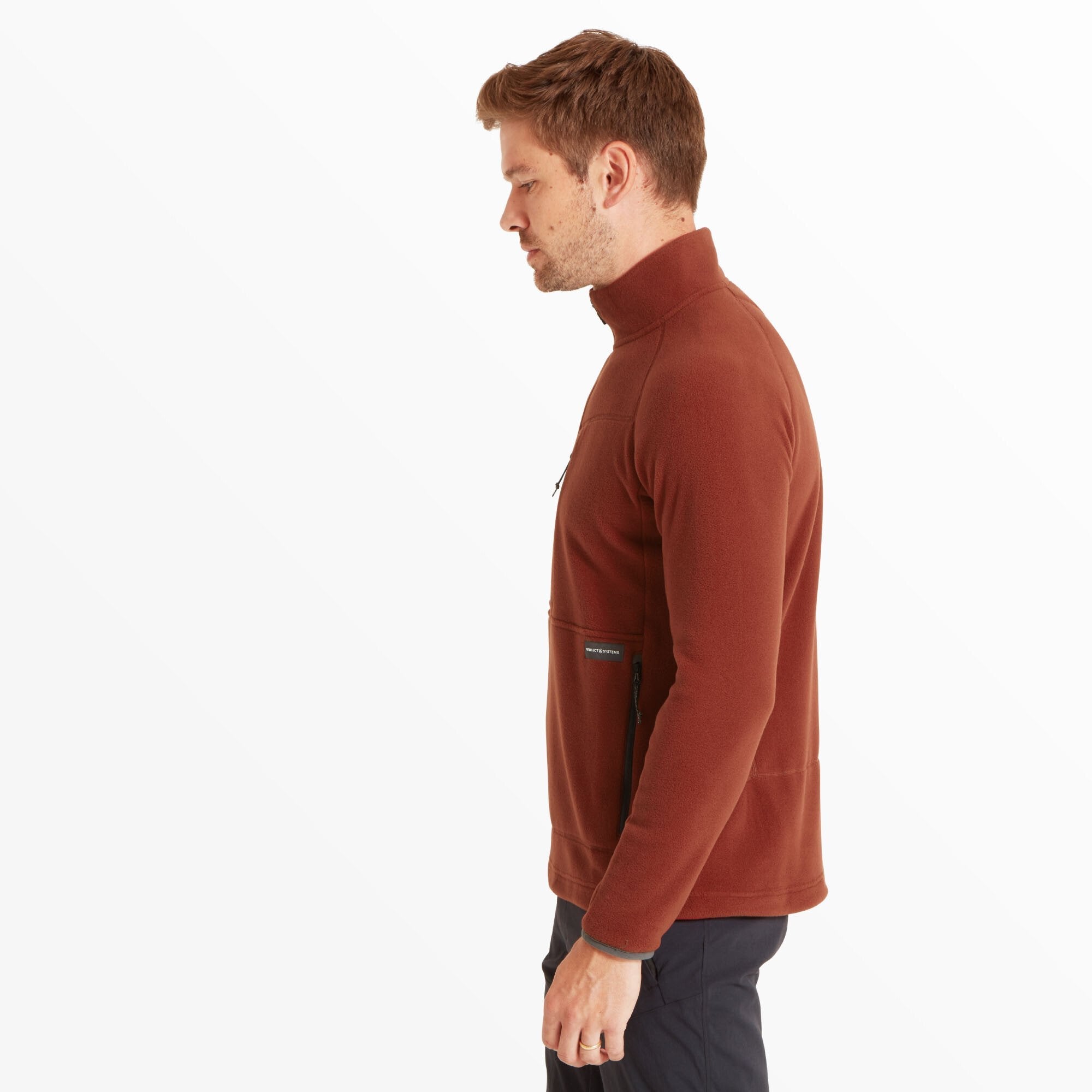 Mens Halfmoon Bio Pullover - Fired Brick