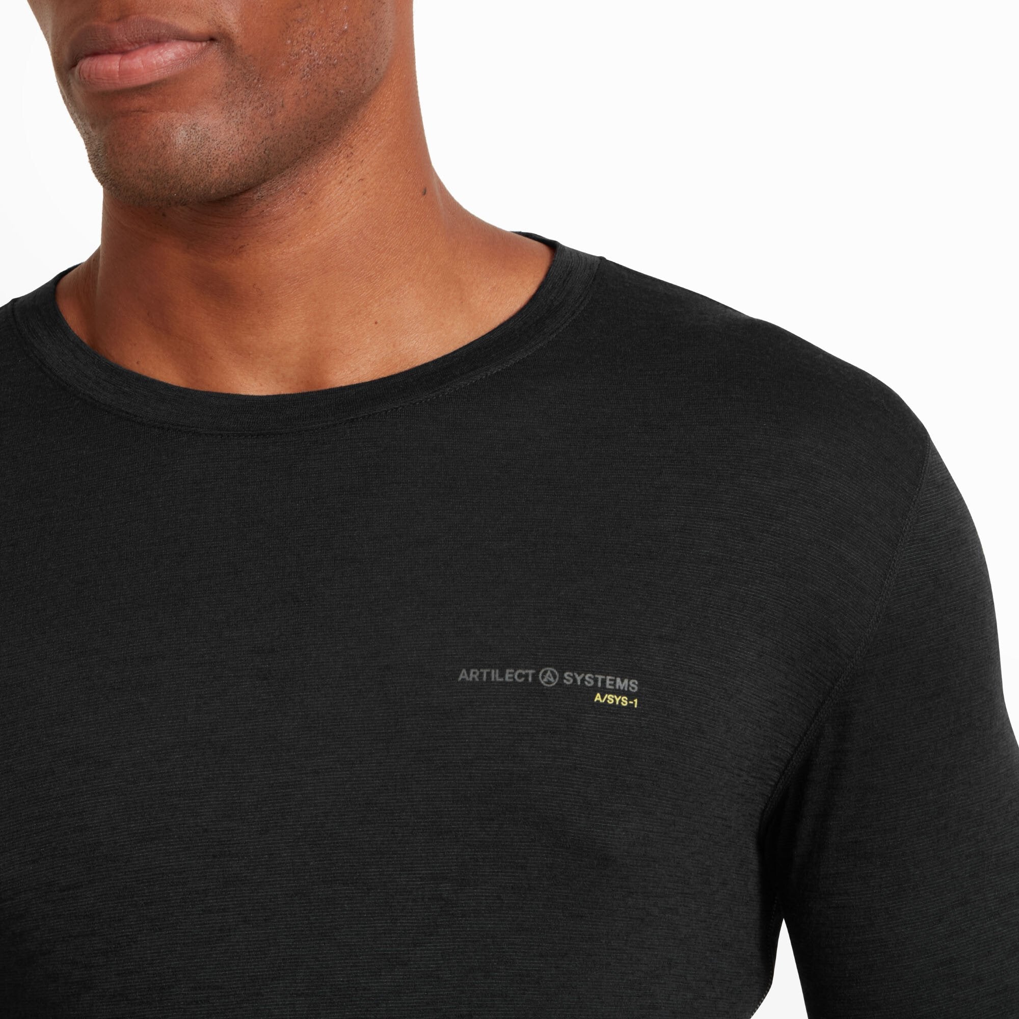 Mens Sprint Long Sleeve Tee - Black