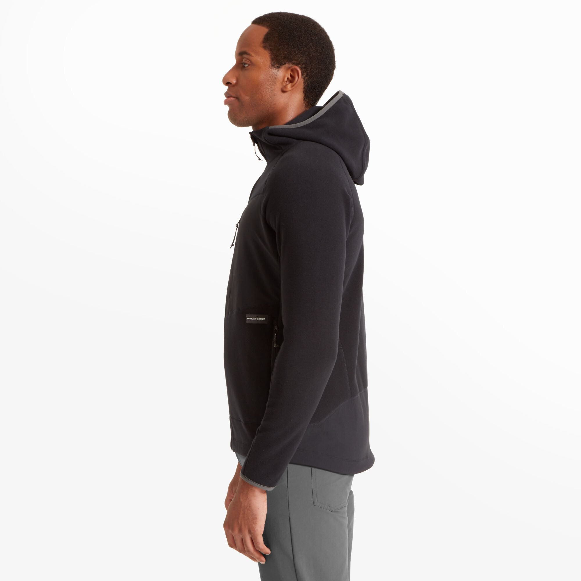 Mens Supermoon Bio Hoodie - Black