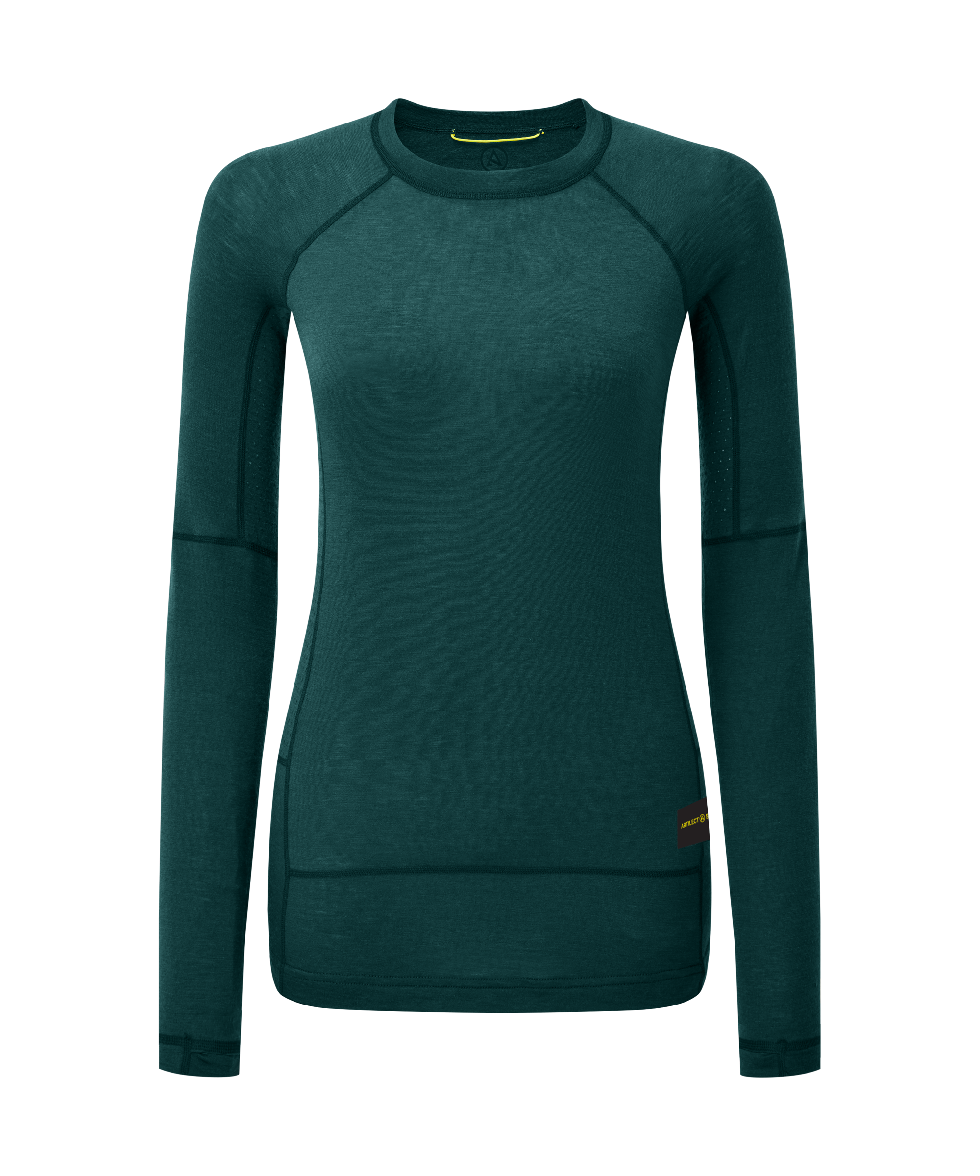 Womens Boulder 125 Long Sleeve Crew - Scarab