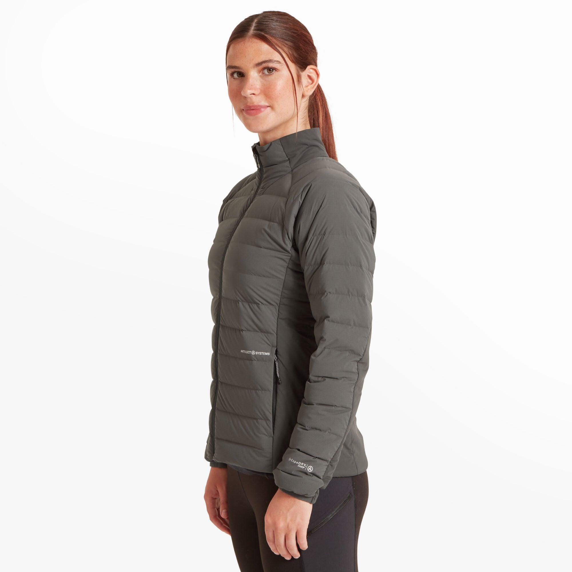 Womens Divide Fusion Stretch Jacket - Ash