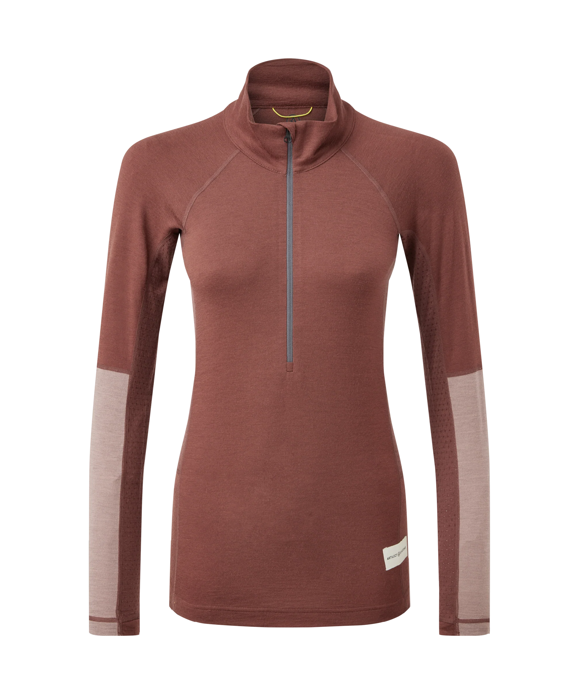 Womens Flatiron 185 Quarter Zip Top - Andorra/Twilight Mauve