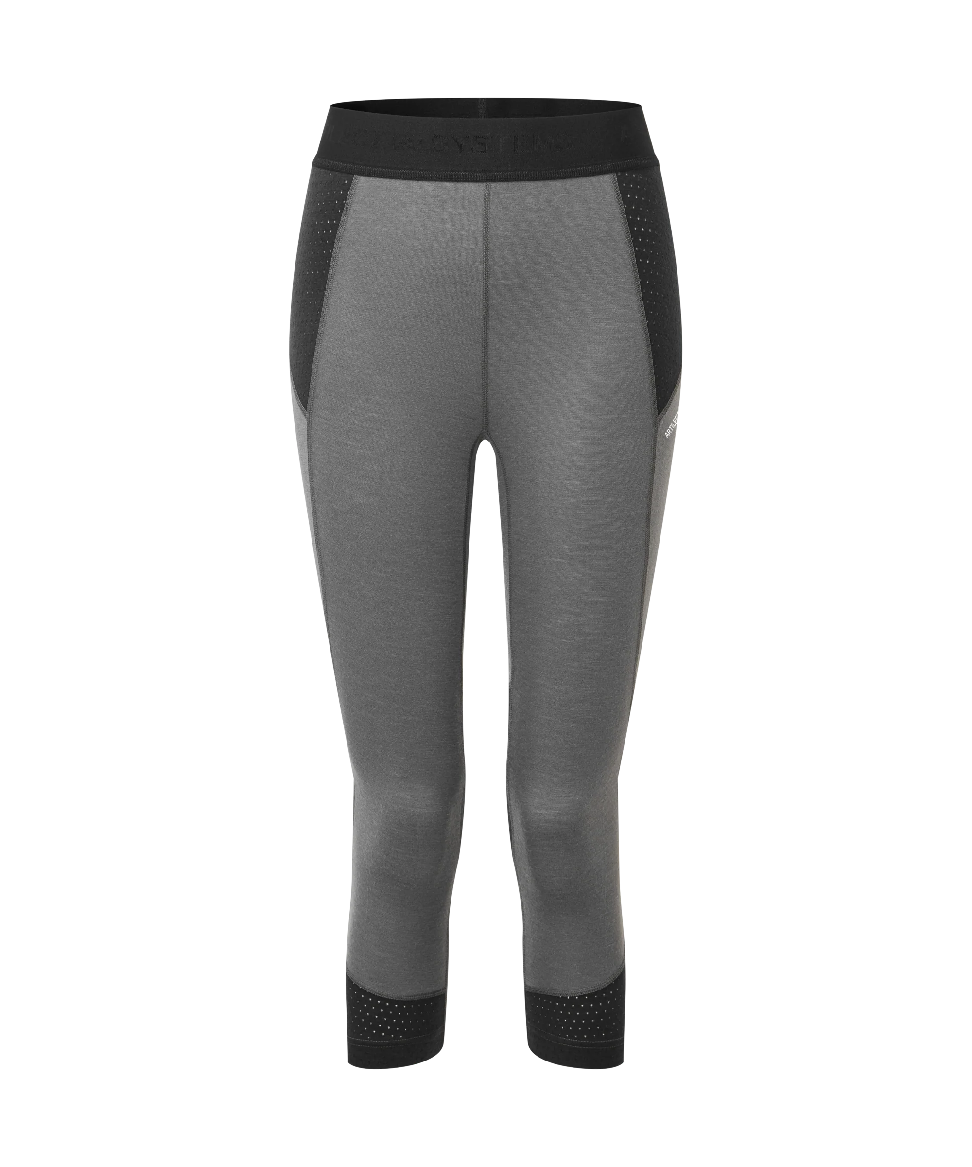 Womens Goldhill 125 Zoned 3/4 Legging - Ash/Black